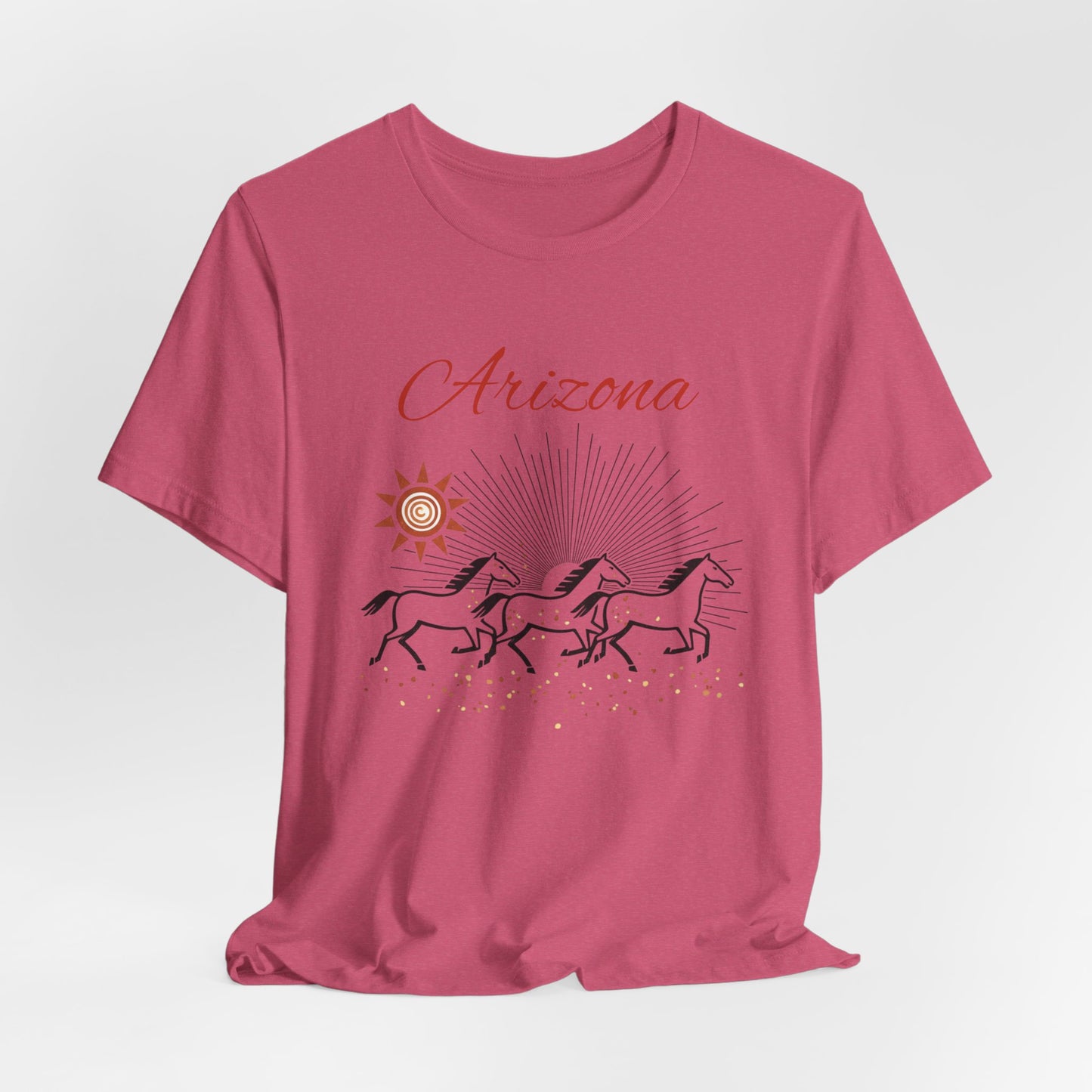 Arizona Wild Horses T‑Shirt — Desert Sun Graphic Tee