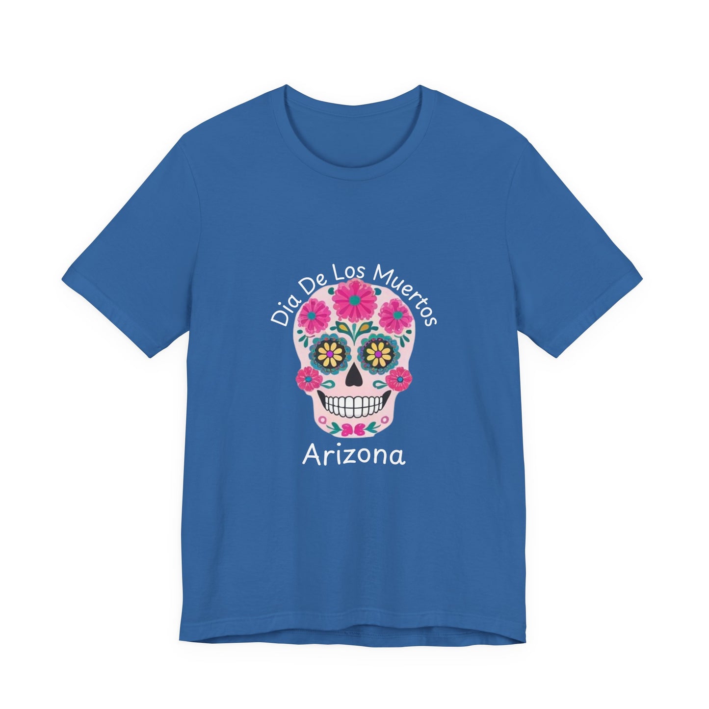 Dia de Los Muertos Sugar Skull Tee, Unisex Graphic T-Shirt for Celebrations, Halloween Shirt, Mexico Culture Apparel, Personalized Gift