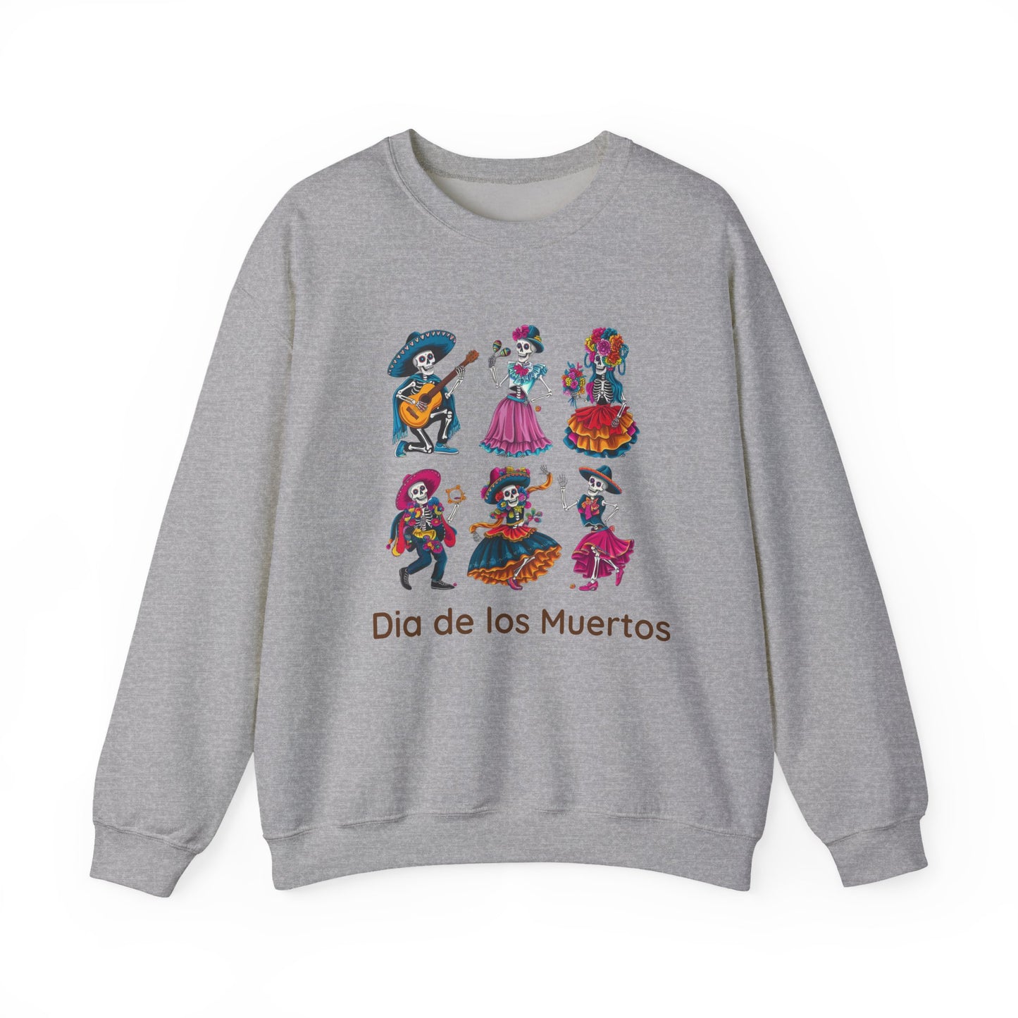 Dia de los Muertos Crewneck Sweatshirt, Cozy Halloween Sweatshirt, Unisex Sweatshirt, Festival Apparel, Mexican Cultural Celebration Clothing
