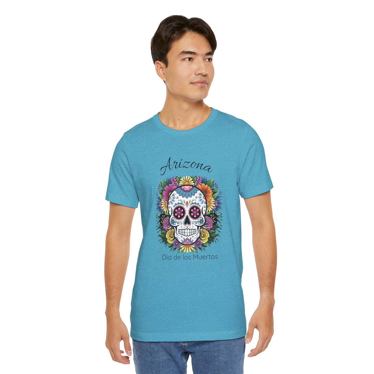Day of the Dead Skull Tee - Perfect for Celebrations, Gifts, Festivals, Halloween, Cultural Events, Dia de los Muertos