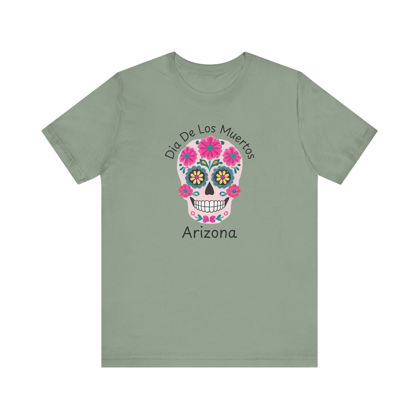 Dia de Los Muertos Sugar Skull Tee, Unisex Graphic T-Shirt for Celebrations, Halloween Shirt, Mexico Culture Apparel, Personalized Gift