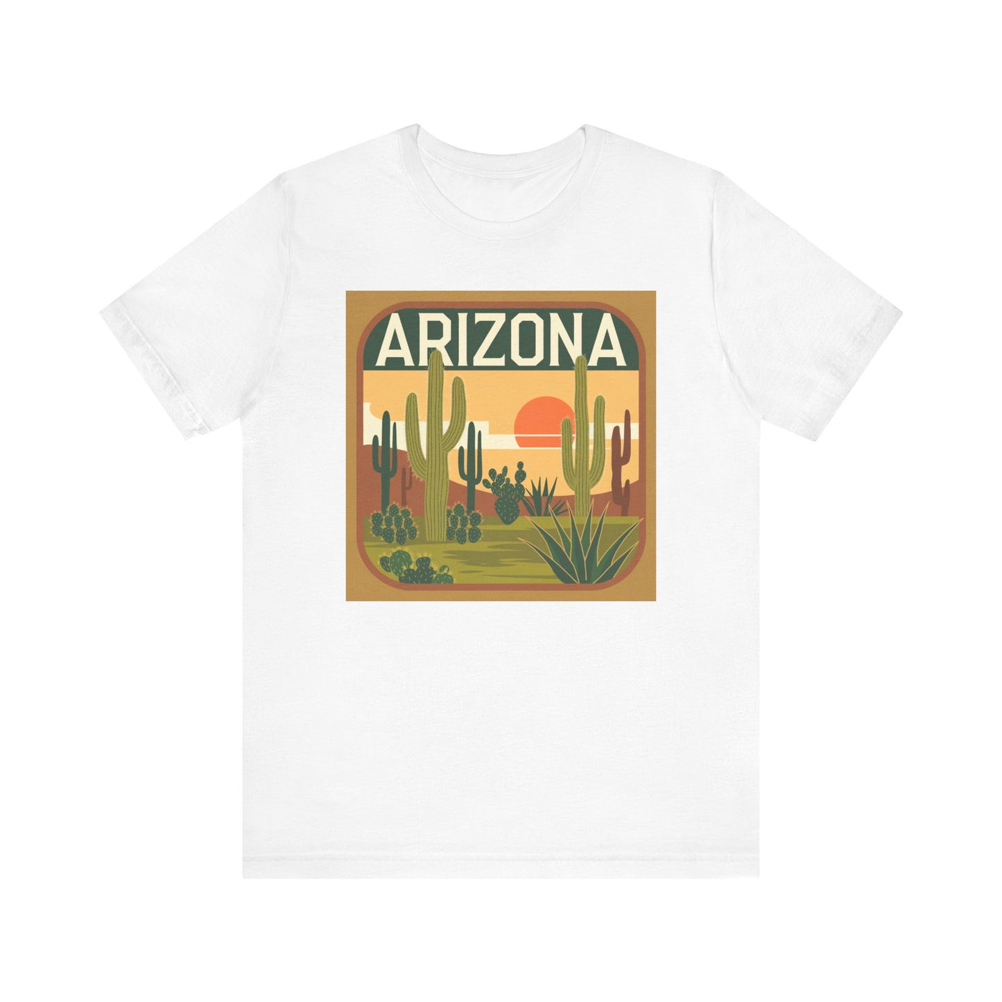 Arizona Sunset Graphic Tee | Casual Wear, Travel Souvenir, Vacation Shirt, Summer Apparel, Desert Nature Gift