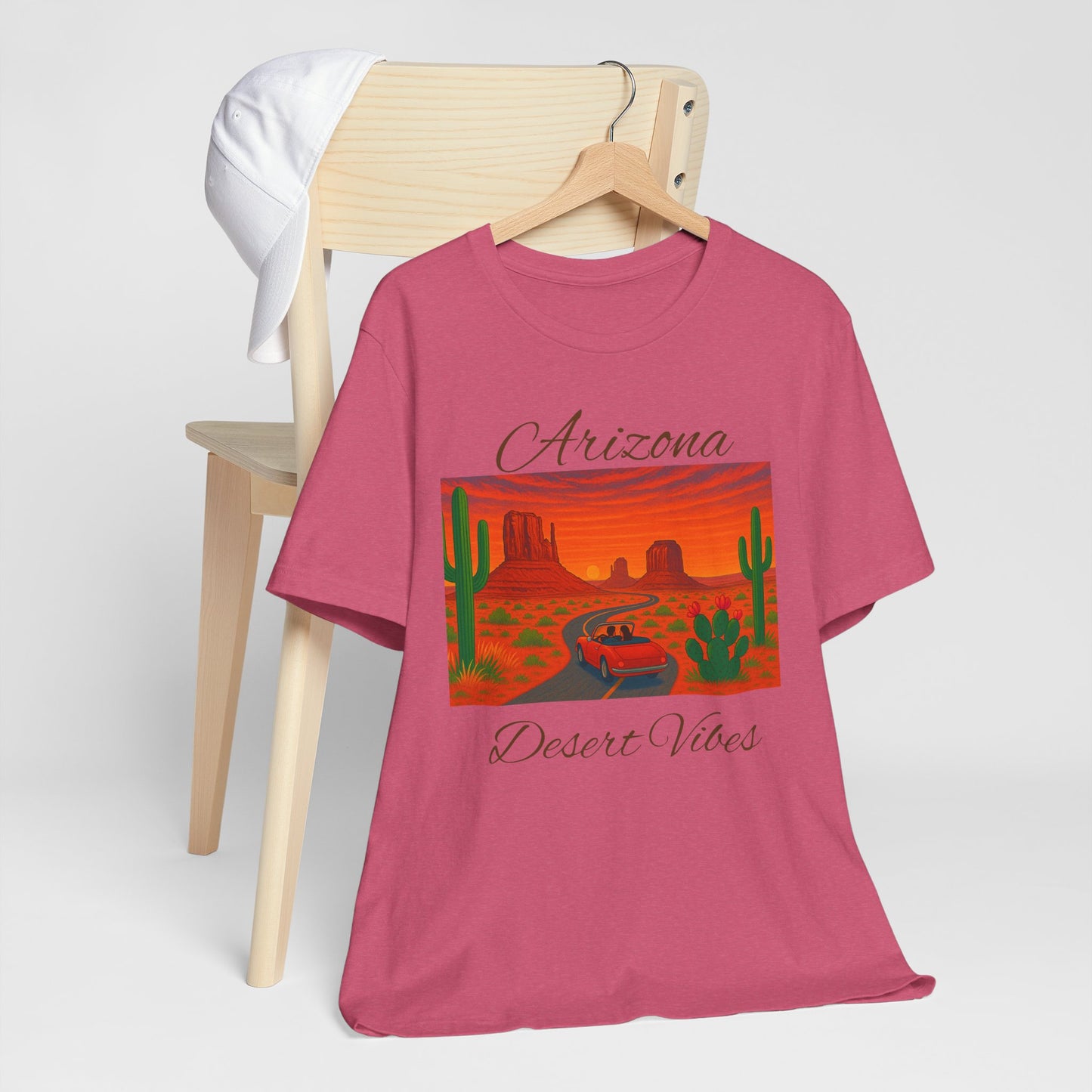 Arizona Desert Vibes Tee - Unisex Jersey Short Sleeve Tee, Vacation Shirt, Southwest Style T-Shirt, Travel Apparel, Gift for Nature Lovers