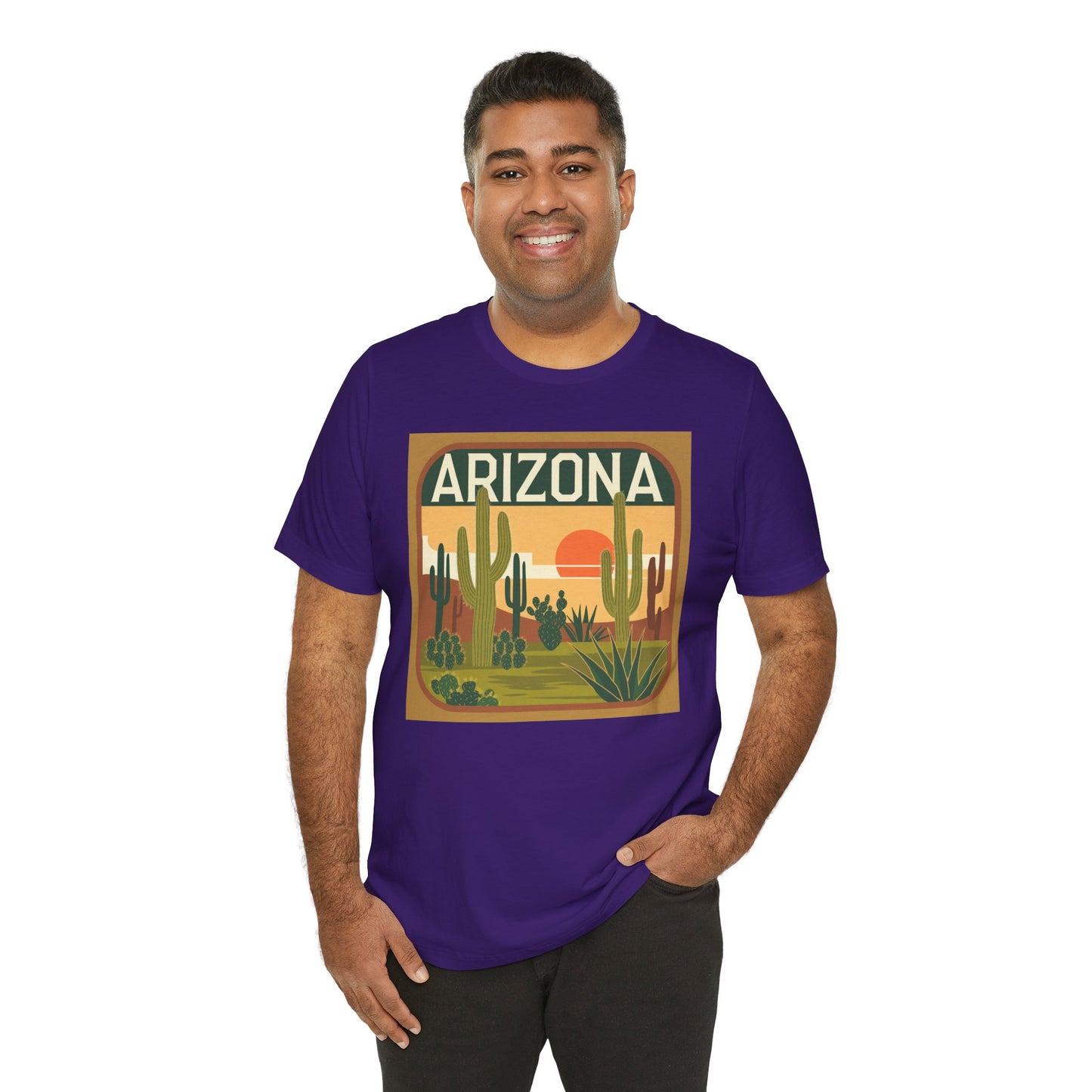 Arizona Sunset Graphic Tee | Casual Wear, Travel Souvenir, Vacation Shirt, Summer Apparel, Desert Nature Gift