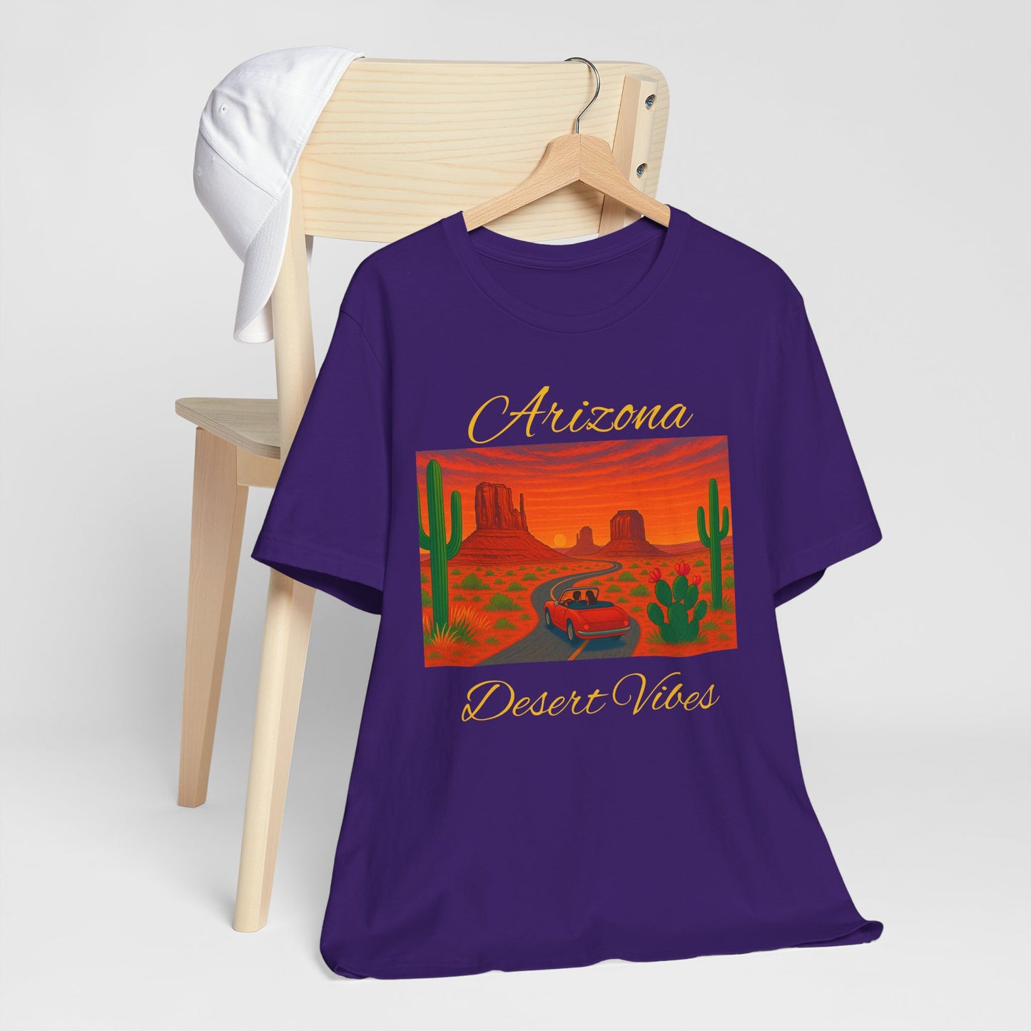 Arizona Desert Vibes Tee - Unisex Jersey Short Sleeve Tee, Vacation Shirt, Southwest Style T-Shirt, Travel Apparel, Gift for Nature Lovers