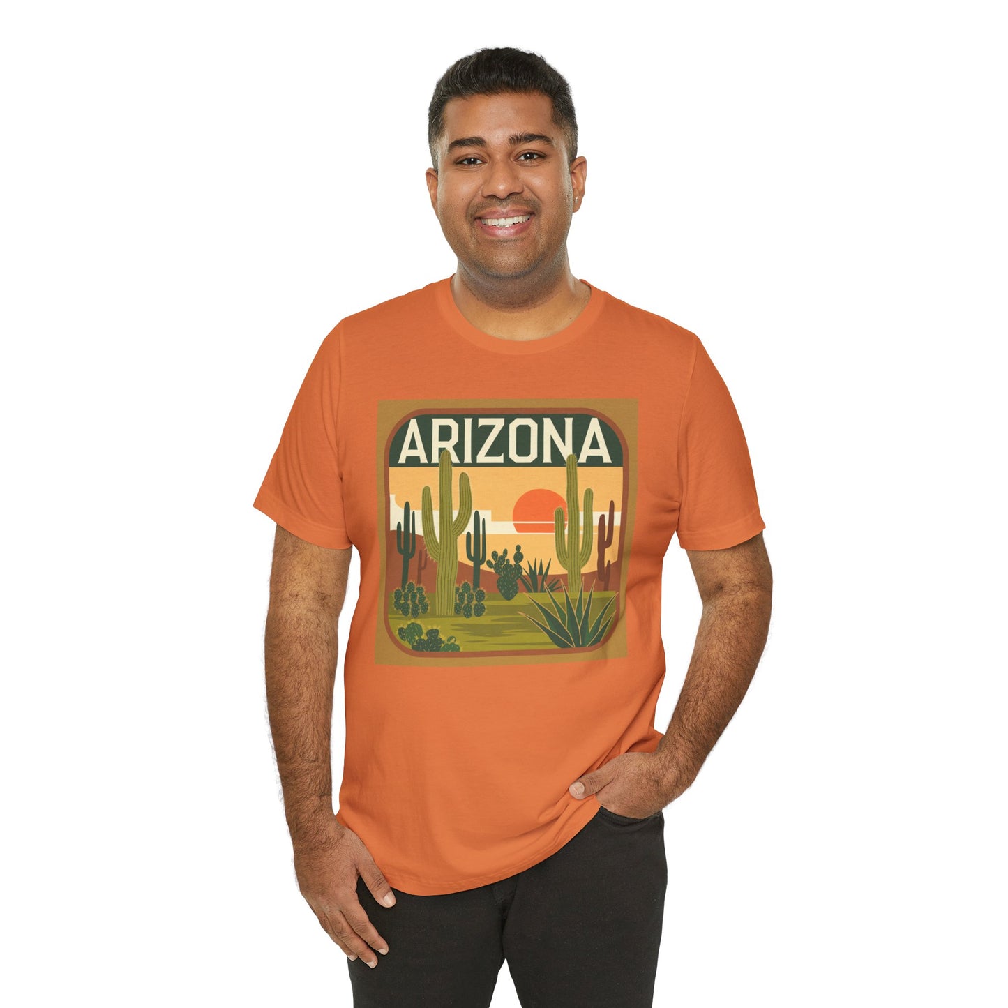 Arizona Sunset Graphic Tee | Casual Wear, Travel Souvenir, Vacation Shirt, Summer Apparel, Desert Nature Gift