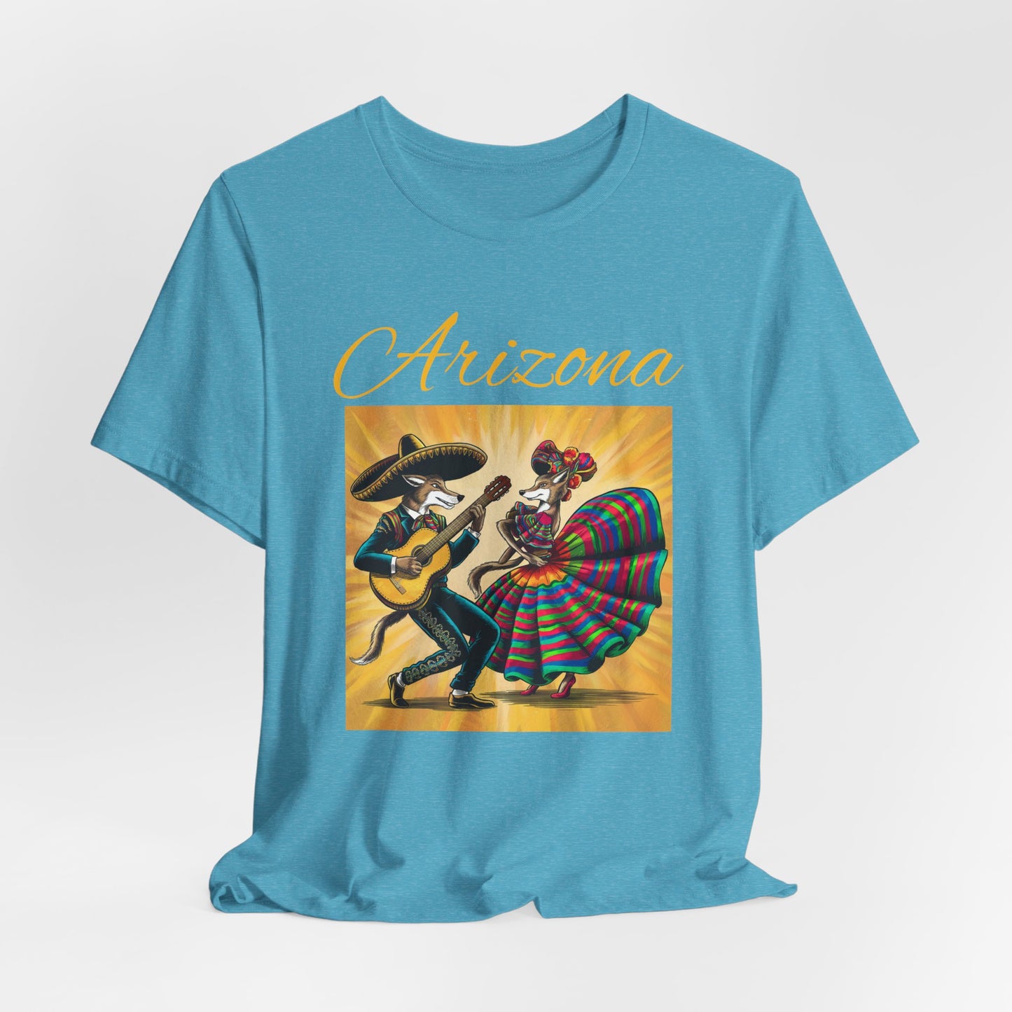 Arizona Fiesta Unisex Jersey Tee - Celebratory T-Shirt for Culture Lovers, Perfect for Parties, Gifts, Summer Festivals, and Day of the Dead