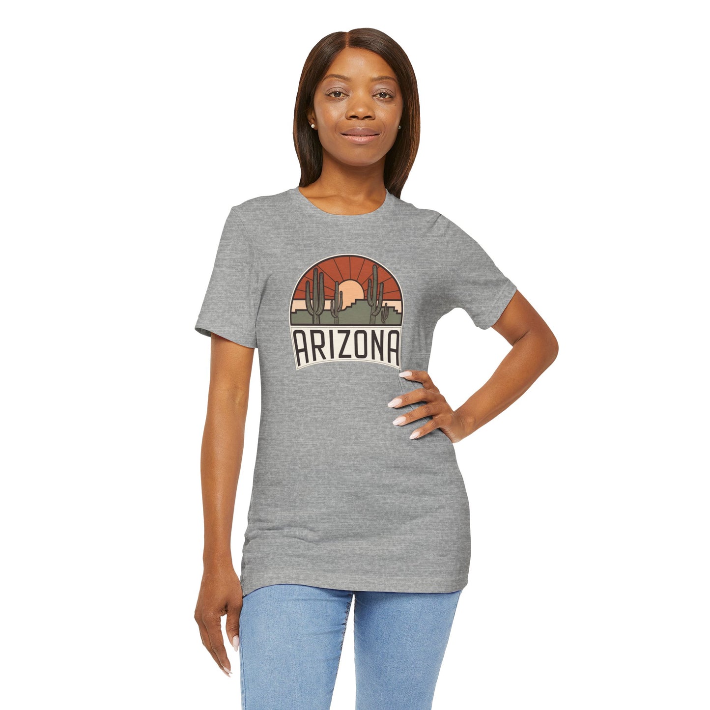 Vintage Saguaros Tee, Travel, Nature inspired, Arizona Cactus