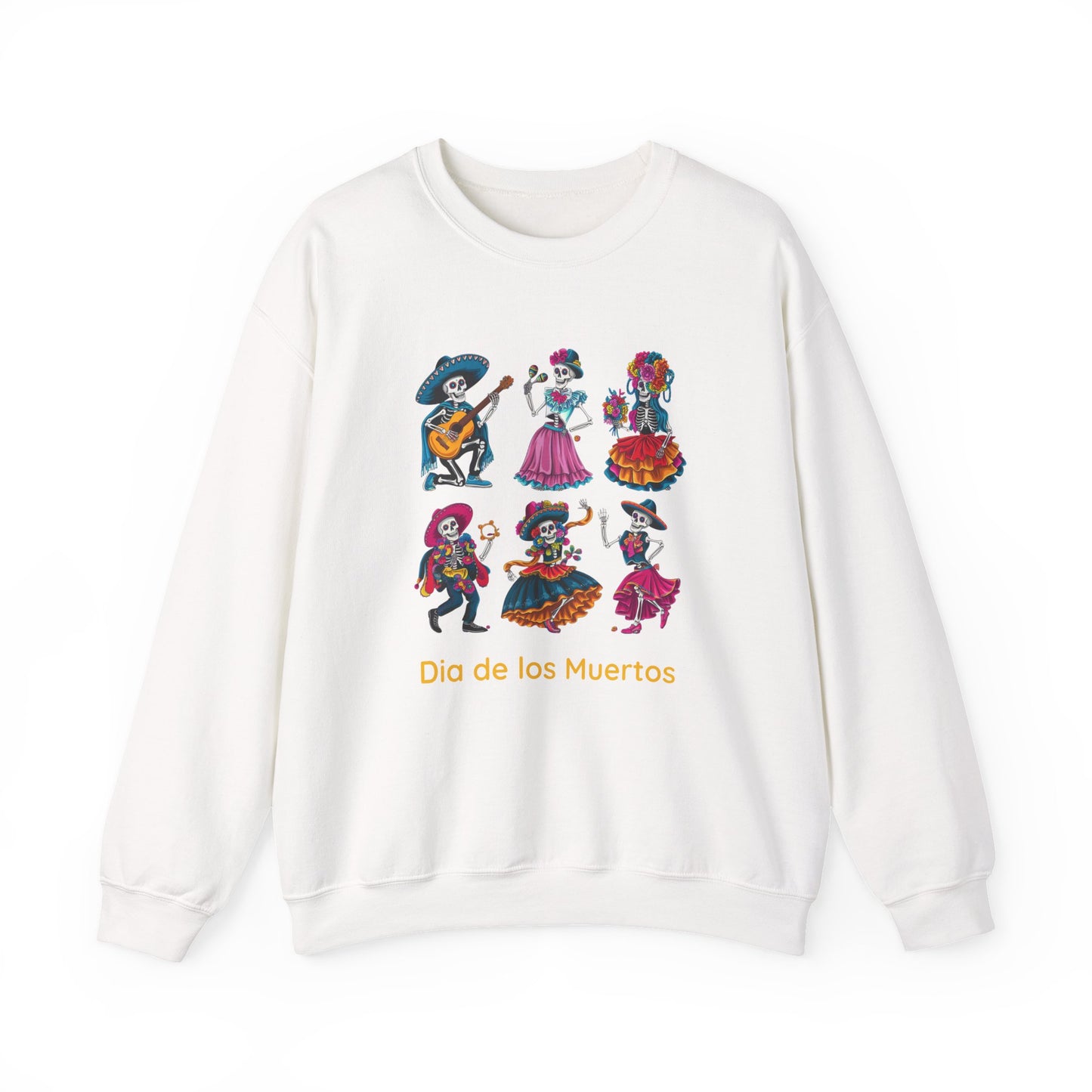 Dia de los Muertos Crewneck Sweatshirt, Cozy Halloween Sweatshirt, Unisex Sweatshirt, Festival Apparel, Mexican Cultural Celebration Clothing