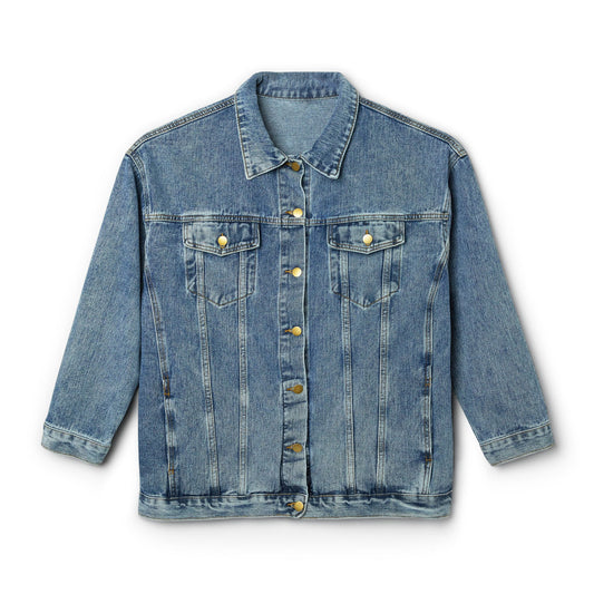 Day of the Dead Denim Jacket, Women's Fall Jacket, Casual Layering Piece, Festival Wear, Unique Gift Idea, Bohemian Style Jacket