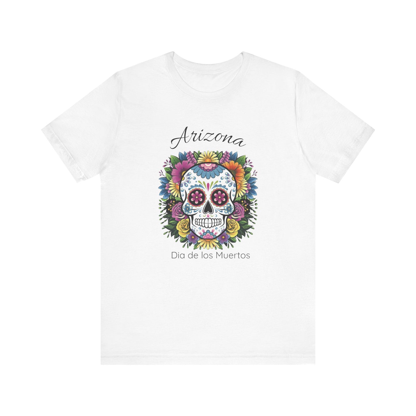 Day of the Dead Skull Tee - Perfect for Celebrations, Gifts, Festivals, Halloween, Cultural Events, Dia de los Muertos