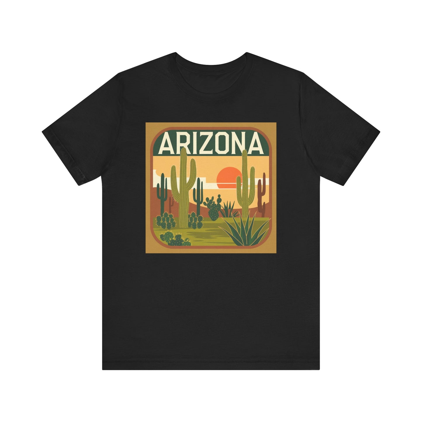 Arizona Sunset Graphic Tee | Casual Wear, Travel Souvenir, Vacation Shirt, Summer Apparel, Desert Nature Gift