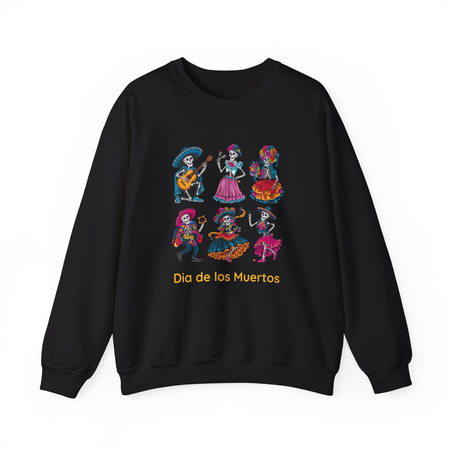 Dia de los Muertos Crewneck Sweatshirt, Cozy Halloween Sweatshirt, Unisex Sweatshirt, Festival Apparel, Mexican Cultural Celebration Clothing