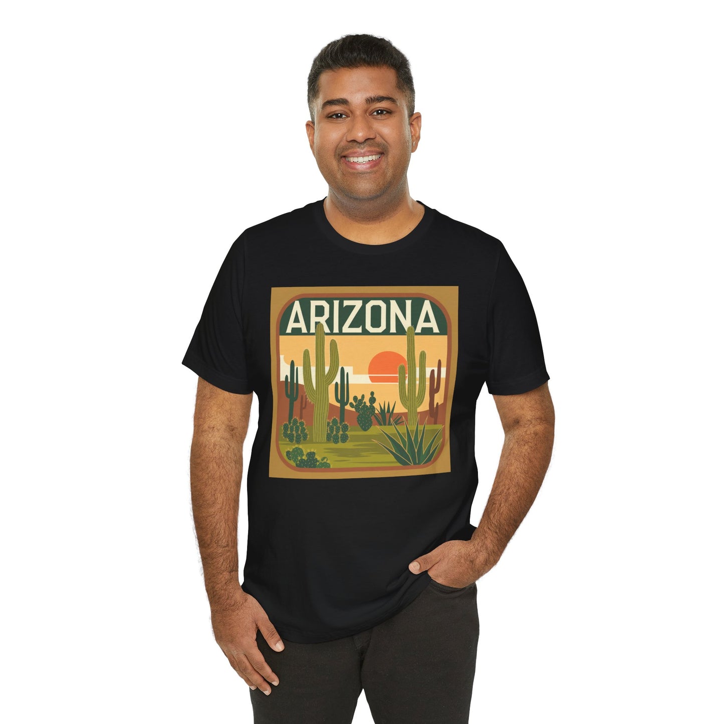 Arizona Sunset Graphic Tee | Casual Wear, Travel Souvenir, Vacation Shirt, Summer Apparel, Desert Nature Gift