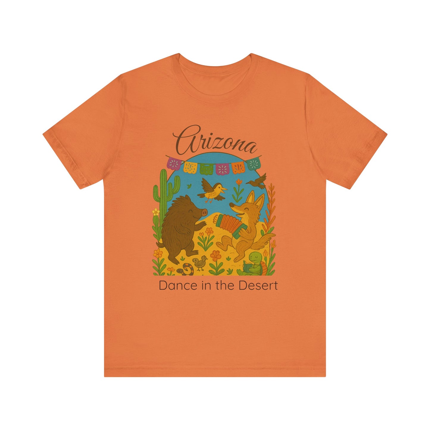 Arizona Dance in the Desert Tee, Unisex Short Sleeve Shirt, Summer Fashion, Western Style, Travel Souvenir, Nature Lover Gift