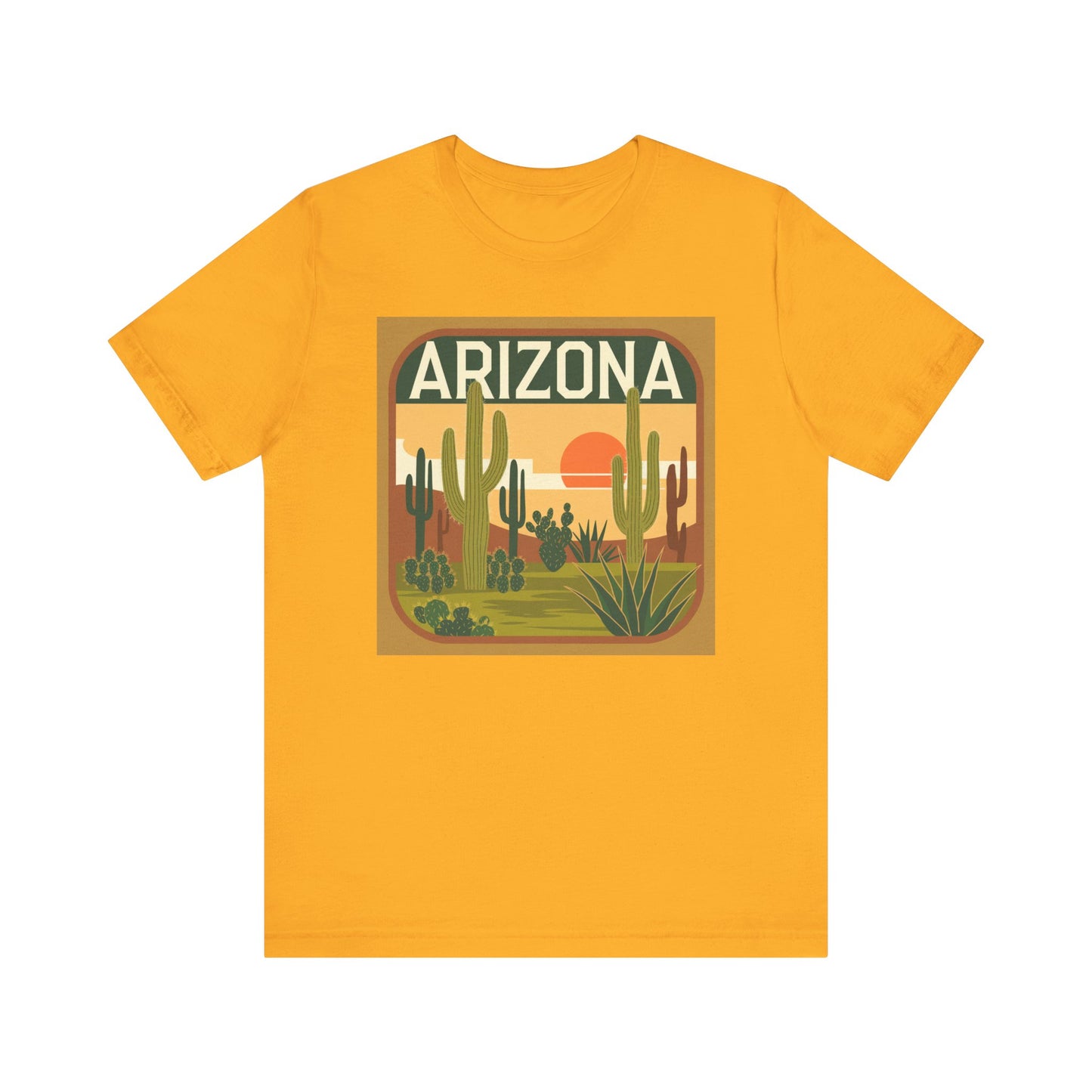 Arizona Sunset Graphic Tee | Casual Wear, Travel Souvenir, Vacation Shirt, Summer Apparel, Desert Nature Gift