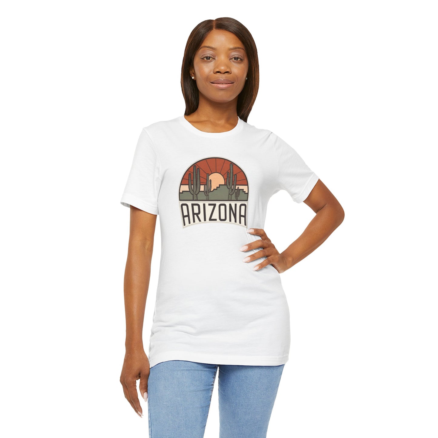 Vintage Saguaros Tee, Travel, Nature inspired, Arizona Cactus