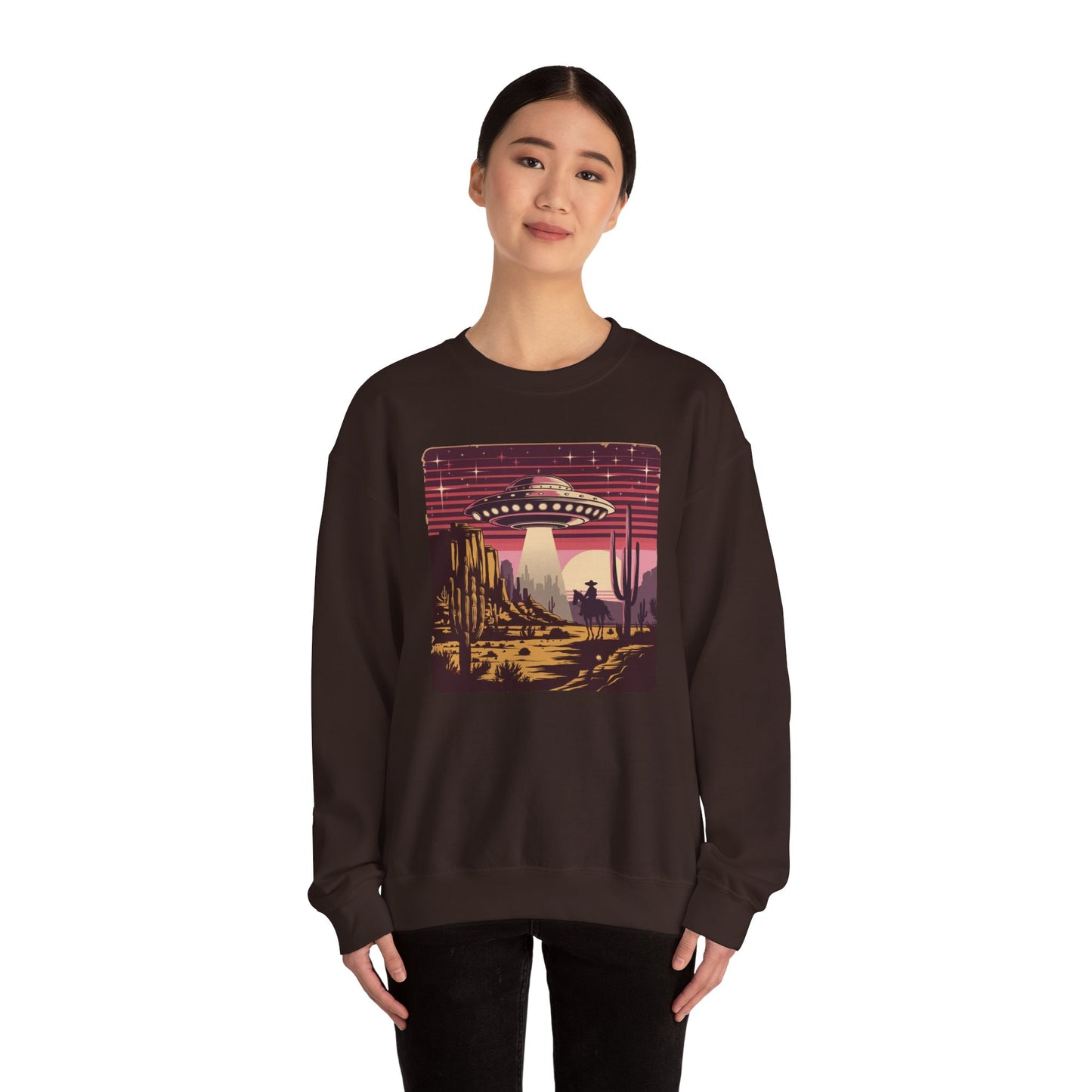 Cosmic Encounter in the Desert Sweatshirt - Unisex Heavy Blend™ Crewneck