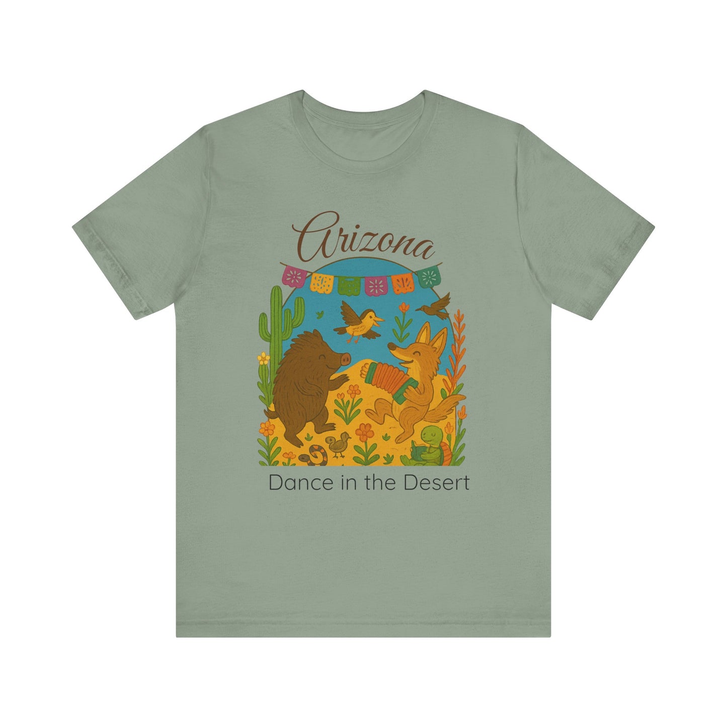 Arizona Dance in the Desert Tee, Unisex Short Sleeve Shirt, Summer Fashion, Western Style, Travel Souvenir, Nature Lover Gift
