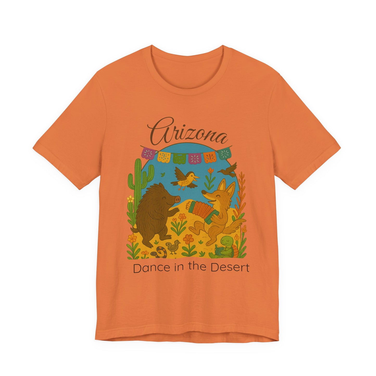 Arizona Dance in the Desert Tee, Unisex Short Sleeve Shirt, Summer Fashion, Western Style, Travel Souvenir, Nature Lover Gift