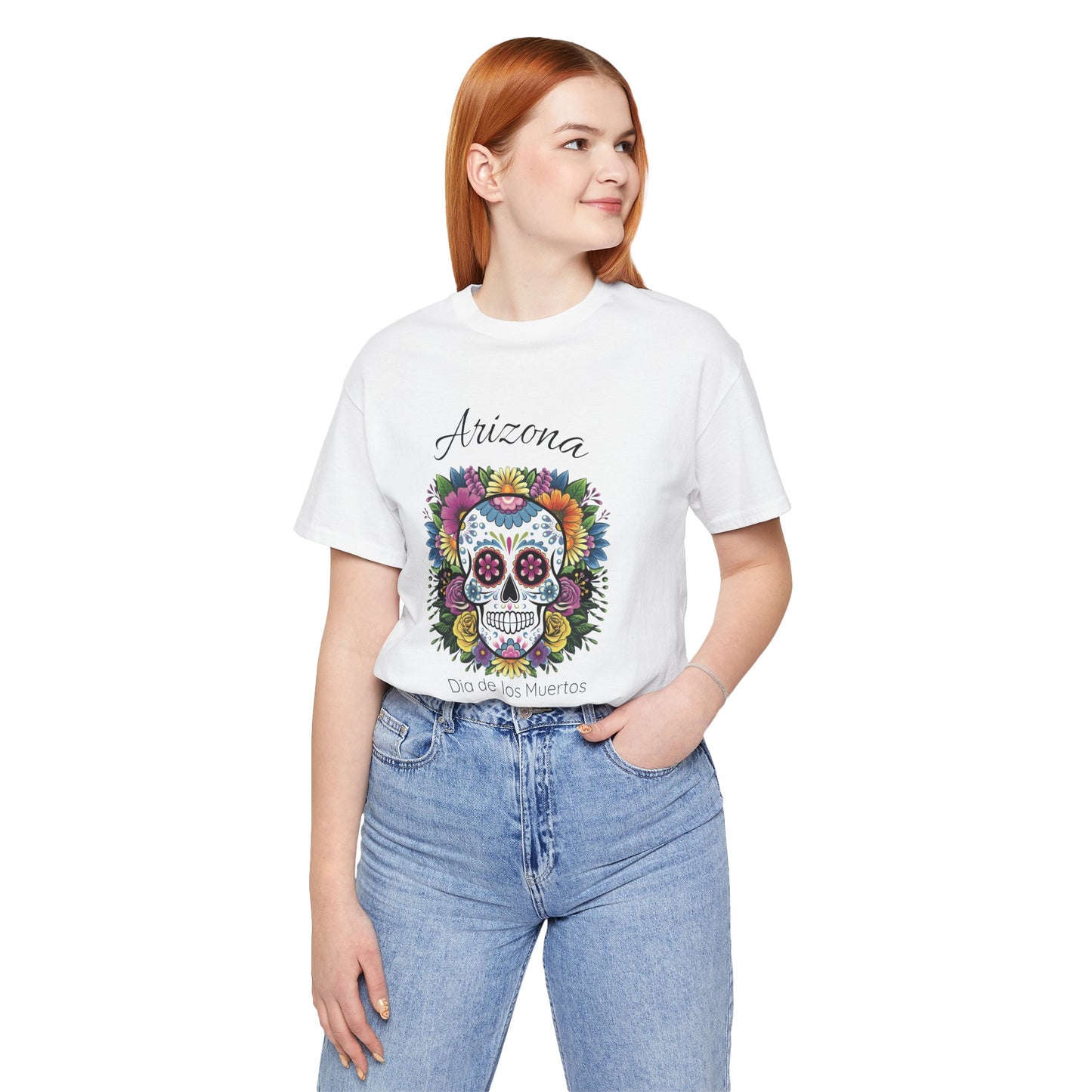 Day of the Dead Skull Tee - Perfect for Celebrations, Gifts, Festivals, Halloween, Cultural Events, Dia de los Muertos