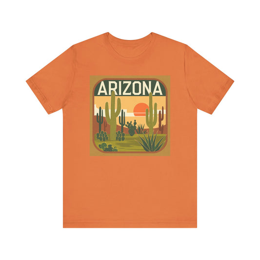 Arizona Sunset Graphic Tee | Casual Wear, Travel Souvenir, Vacation Shirt, Summer Apparel, Desert Nature Gift
