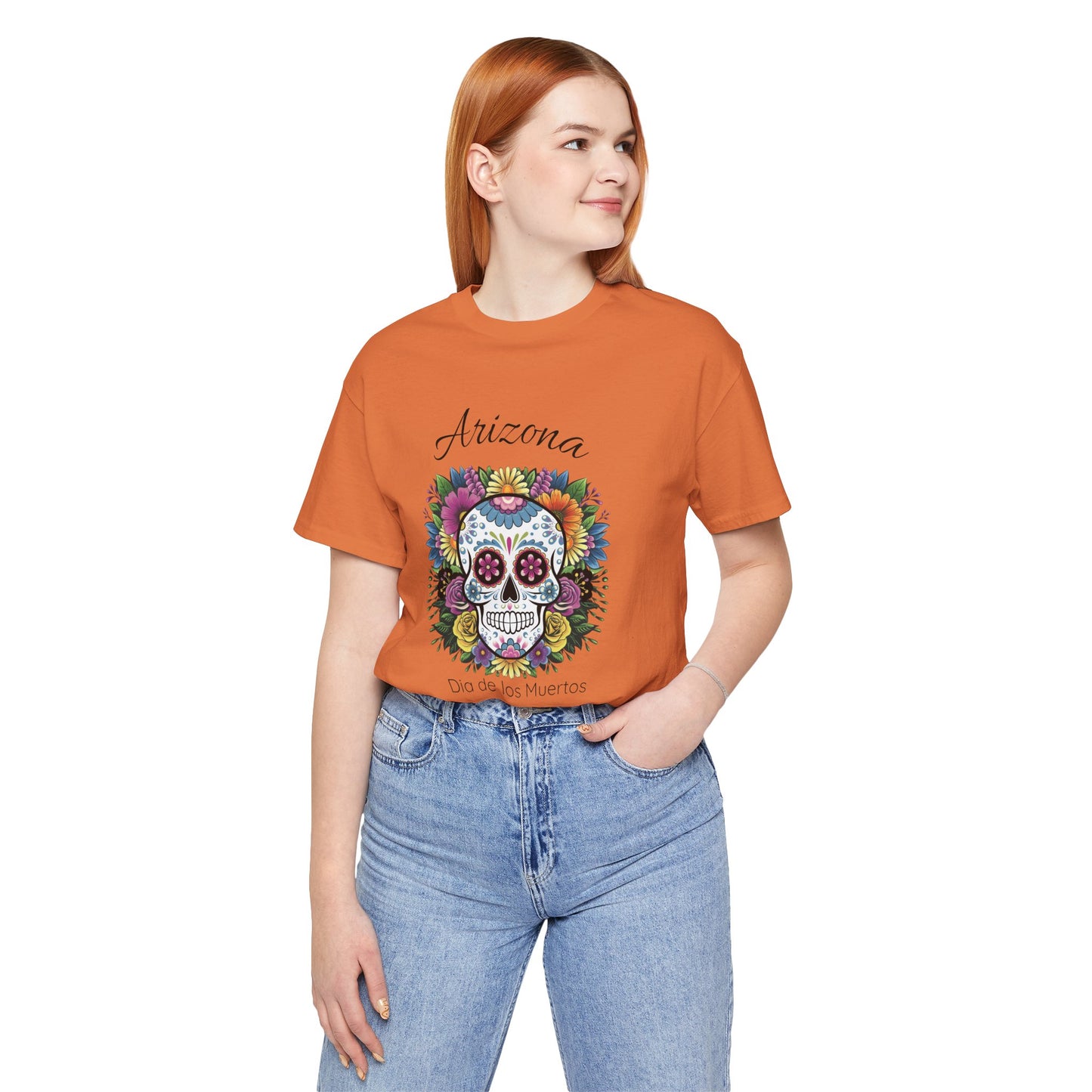 Day of the Dead Skull Tee - Perfect for Celebrations, Gifts, Festivals, Halloween, Cultural Events, Dia de los Muertos