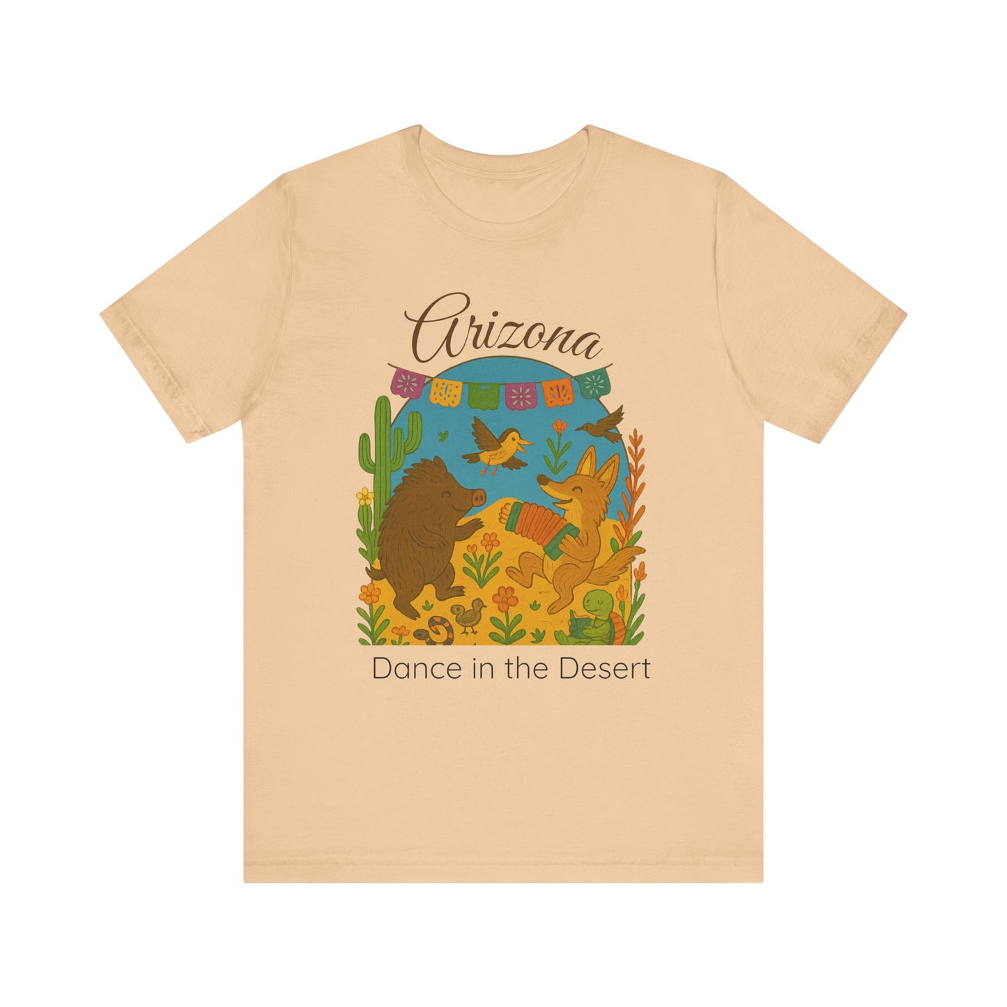 Arizona Dance in the Desert Tee, Unisex Short Sleeve Shirt, Summer Fashion, Western Style, Travel Souvenir, Nature Lover Gift