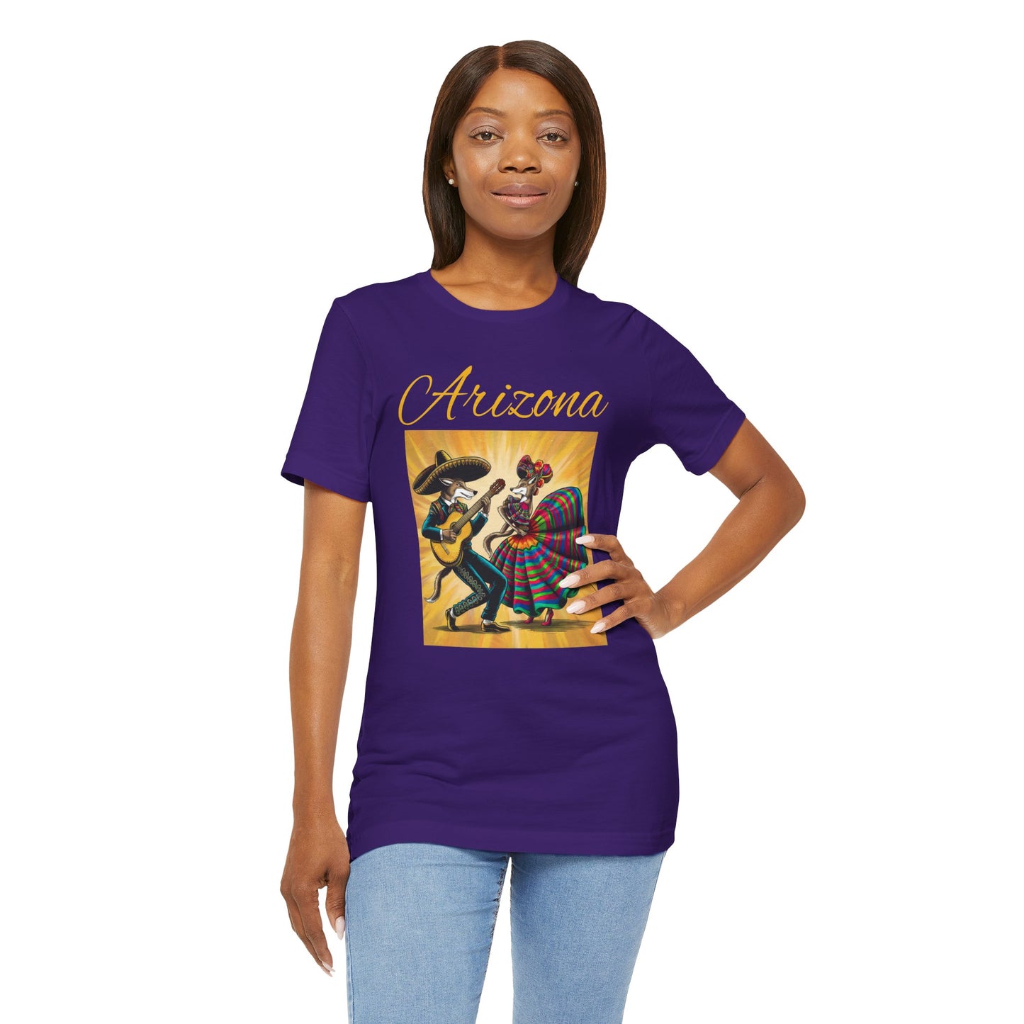 Arizona Fiesta Unisex Jersey Tee - Celebratory T-Shirt for Culture Lovers, Perfect for Parties, Gifts, Summer Festivals, and Day of the Dead