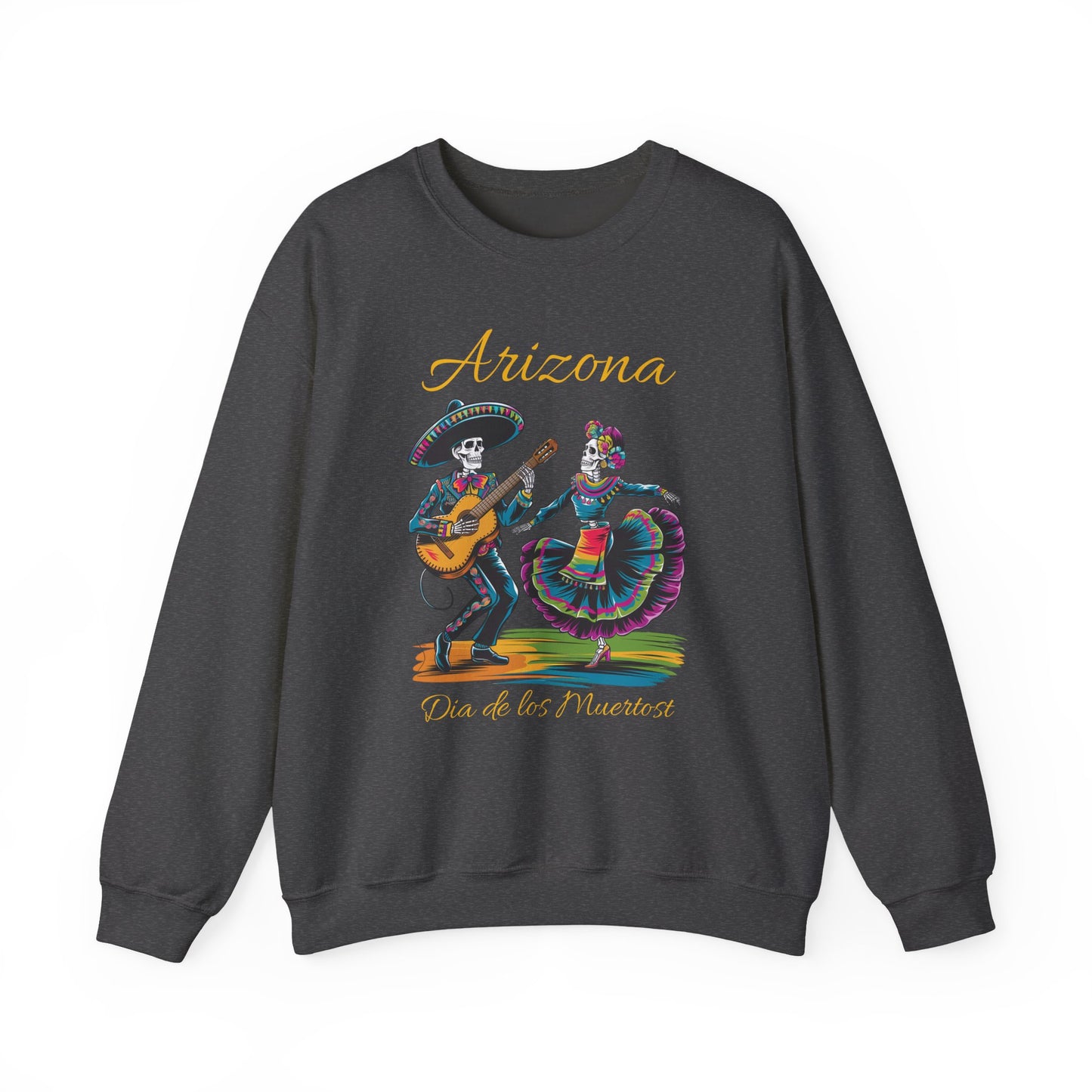 Arizona Día de los Muertos Sweatshirt, Cozy Crewneck, Unisex Apparel, Day of the Dead Gift, Fall Fashion Layer
