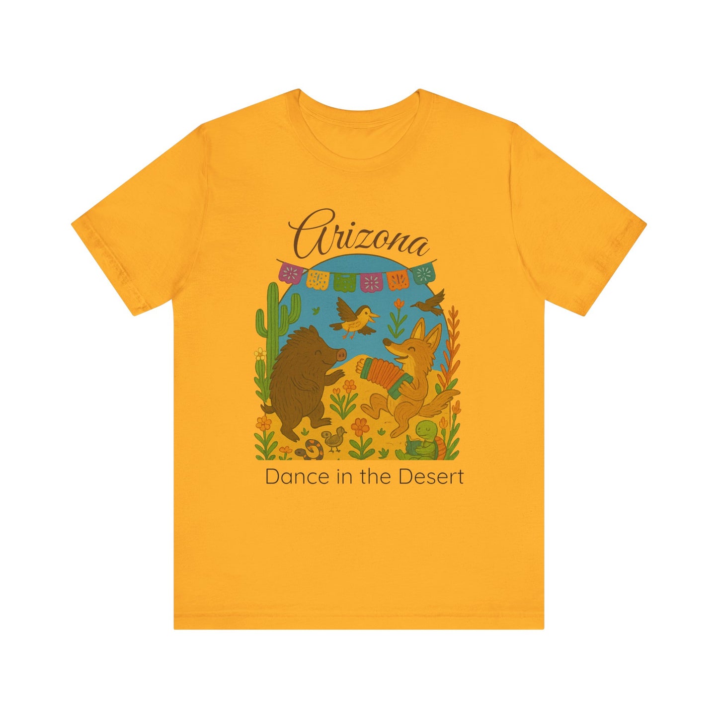 Arizona Dance in the Desert Tee, Unisex Short Sleeve Shirt, Summer Fashion, Western Style, Travel Souvenir, Nature Lover Gift