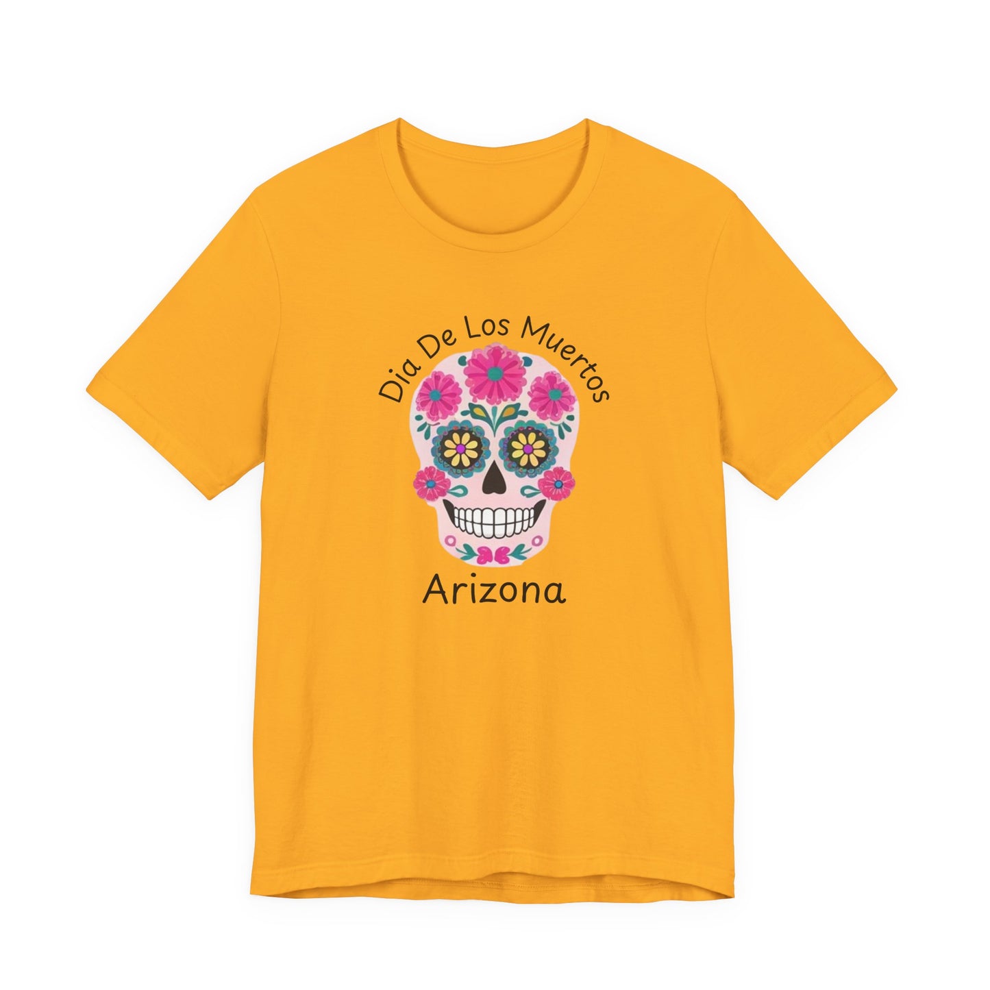 Dia de Los Muertos Sugar Skull Tee, Unisex Graphic T-Shirt for Celebrations, Halloween Shirt, Mexico Culture Apparel, Personalized Gift