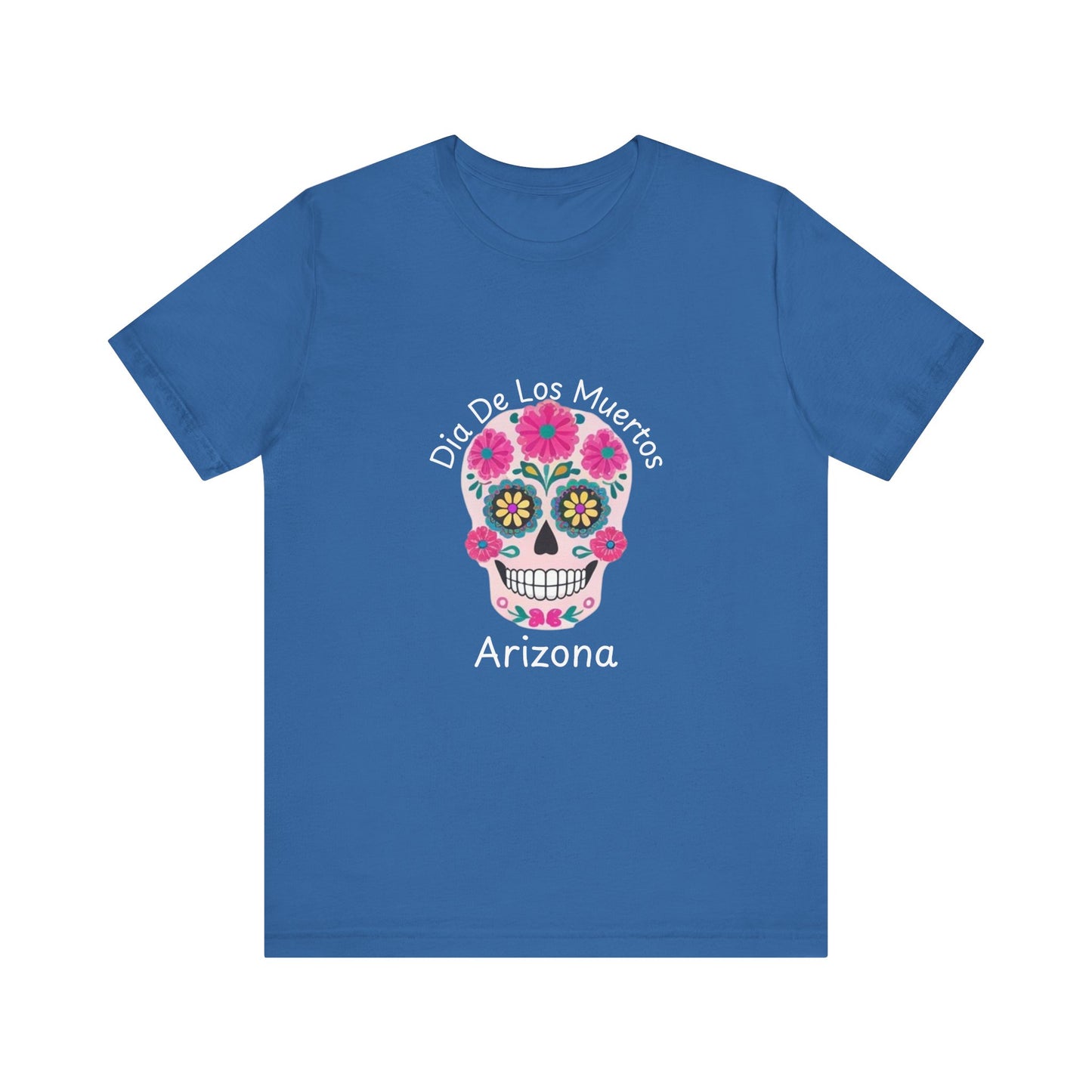 Dia de Los Muertos Sugar Skull Tee, Unisex Graphic T-Shirt for Celebrations, Halloween Shirt, Mexico Culture Apparel, Personalized Gift