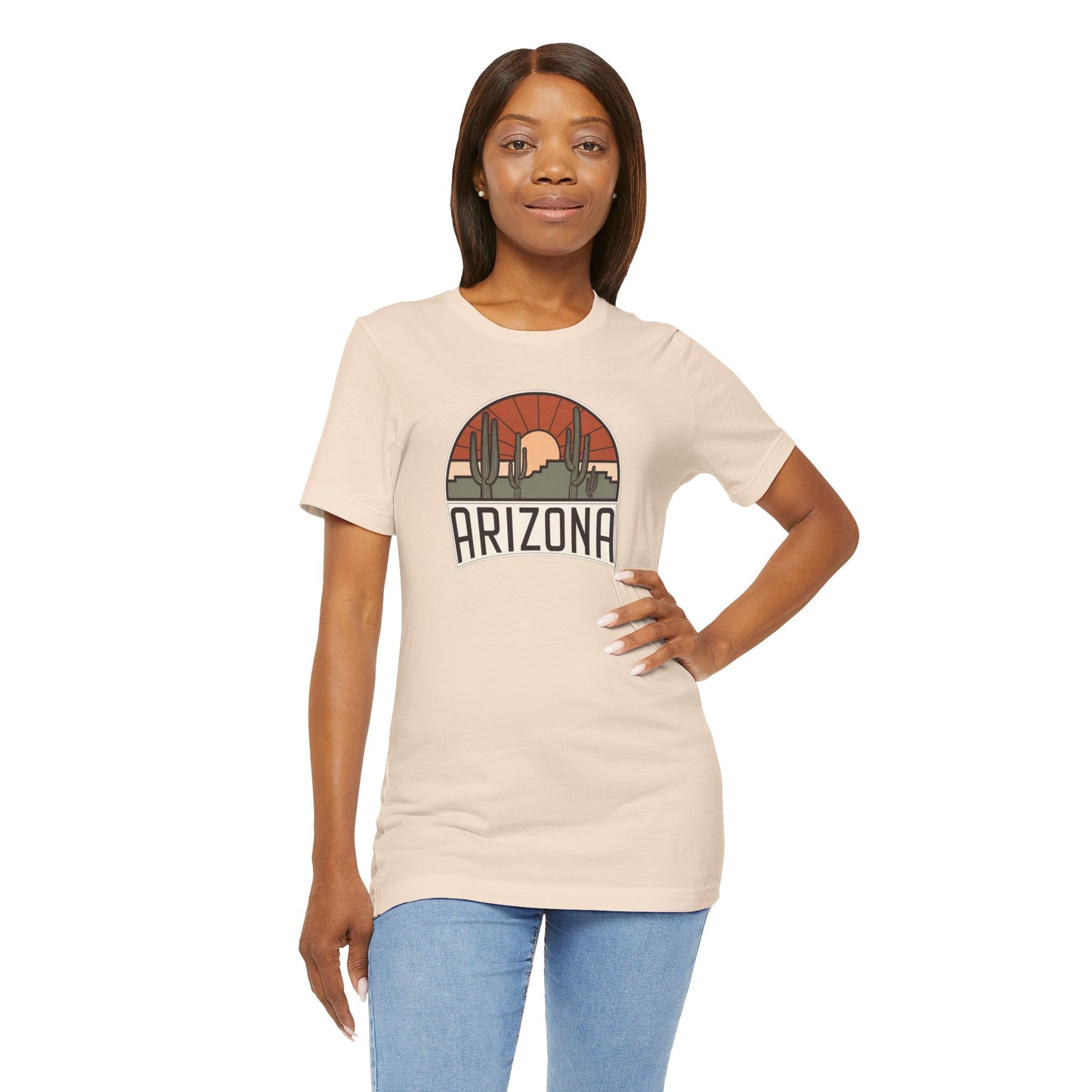Vintage Saguaros Tee, Travel, Nature inspired, Arizona Cactus