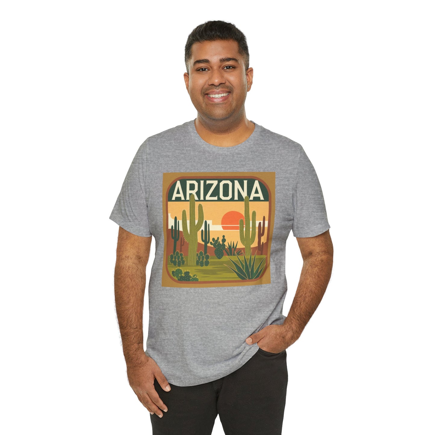 Arizona Sunset Graphic Tee | Casual Wear, Travel Souvenir, Vacation Shirt, Summer Apparel, Desert Nature Gift