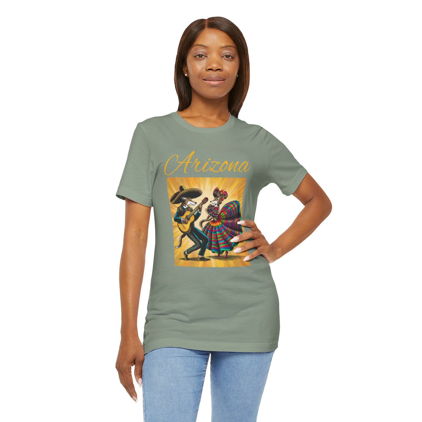 Arizona Fiesta Unisex Jersey Tee - Celebratory T-Shirt for Culture Lovers, Perfect for Parties, Gifts, Summer Festivals, and Day of the Dead