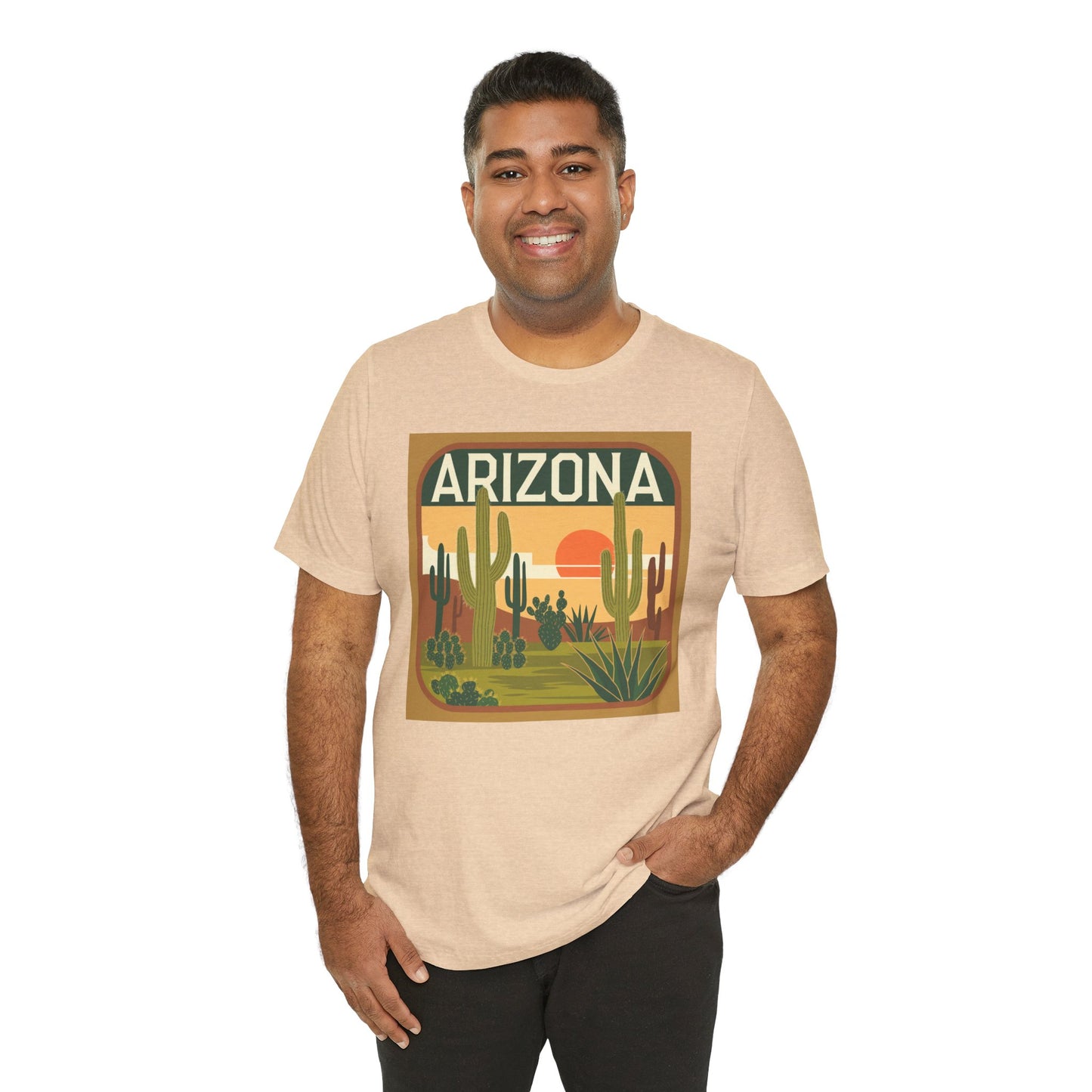 Arizona Sunset Graphic Tee | Casual Wear, Travel Souvenir, Vacation Shirt, Summer Apparel, Desert Nature Gift