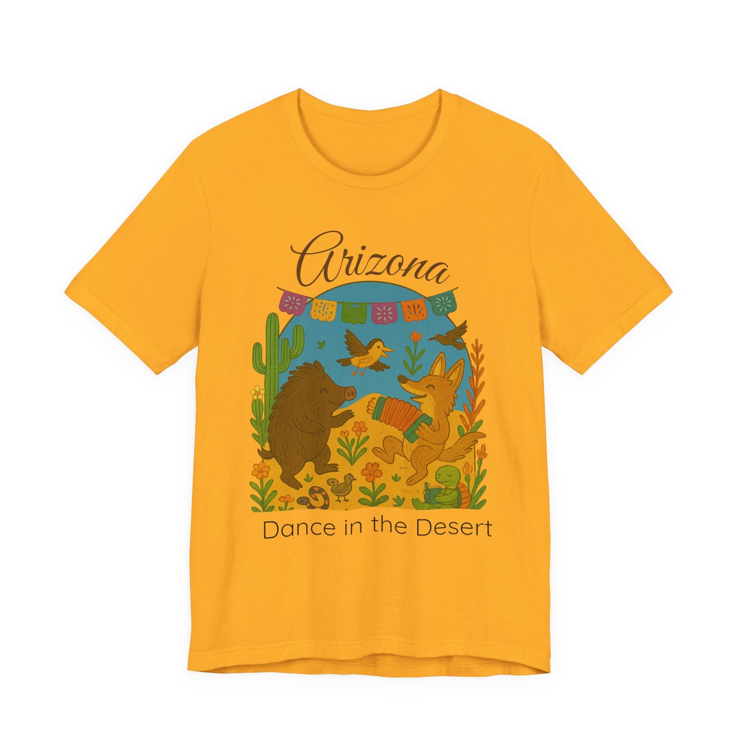 Arizona Dance in the Desert Tee, Unisex Short Sleeve Shirt, Summer Fashion, Western Style, Travel Souvenir, Nature Lover Gift