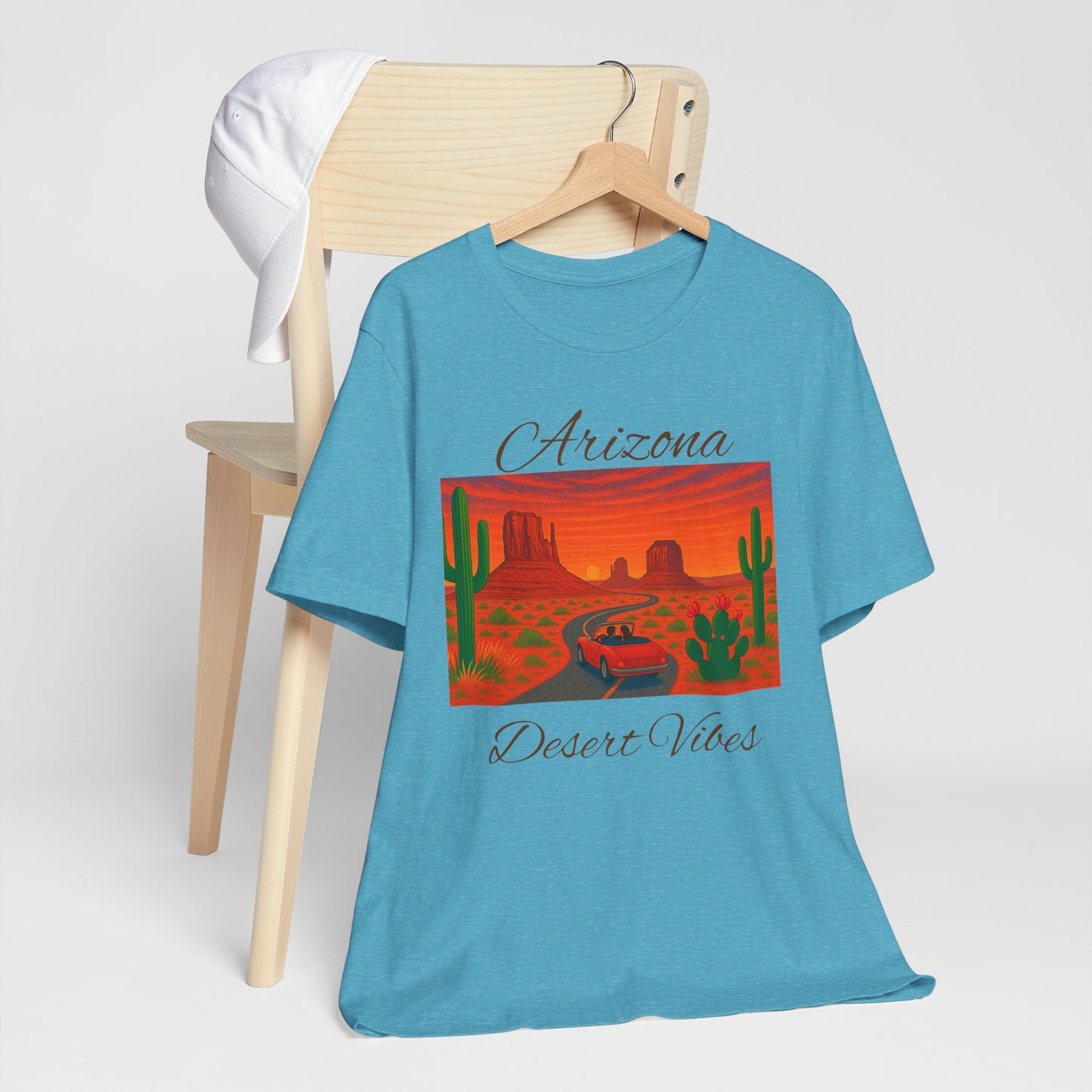 Arizona Desert Vibes Tee - Unisex Jersey Short Sleeve Tee, Vacation Shirt, Southwest Style T-Shirt, Travel Apparel, Gift for Nature Lovers
