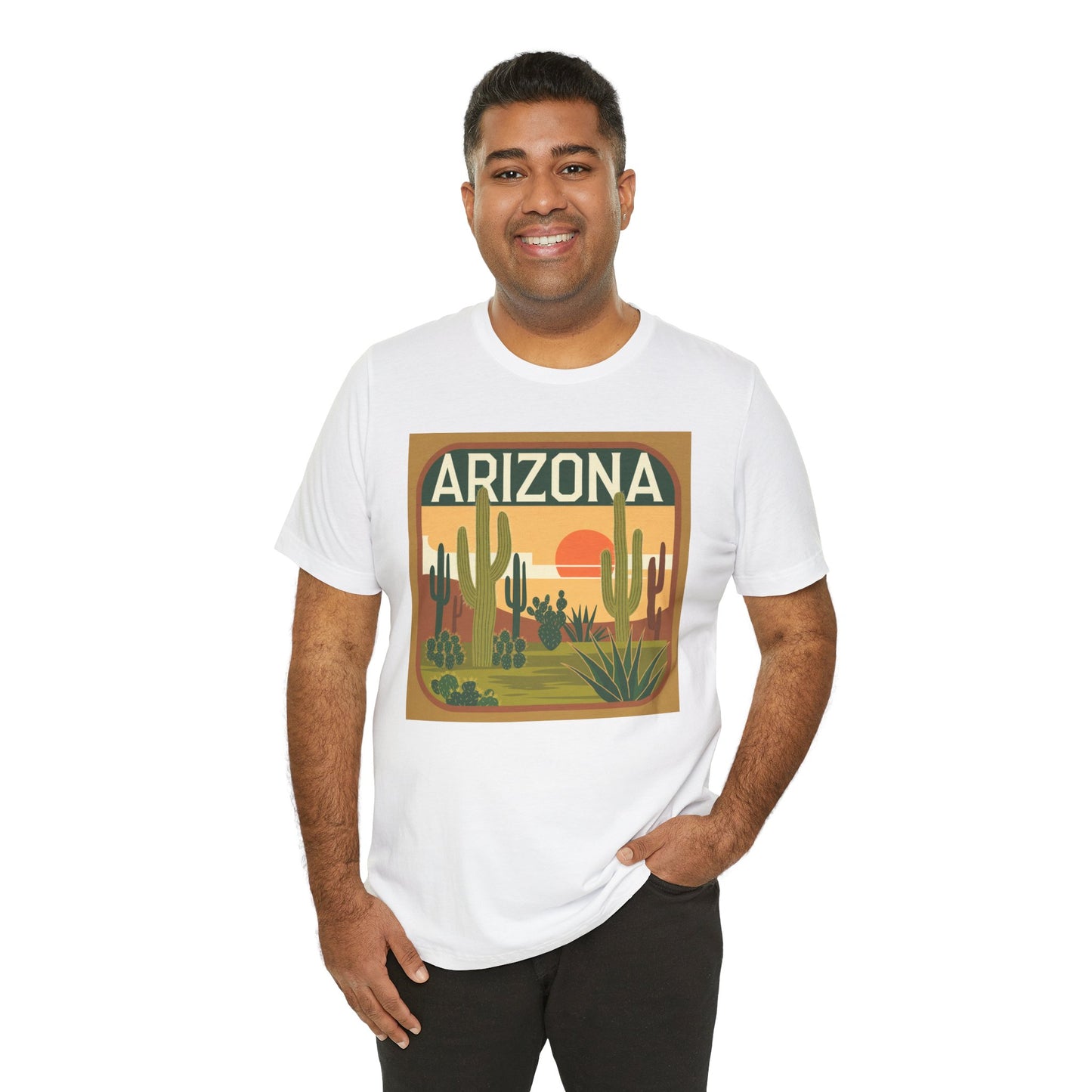 Arizona Sunset Graphic Tee | Casual Wear, Travel Souvenir, Vacation Shirt, Summer Apparel, Desert Nature Gift