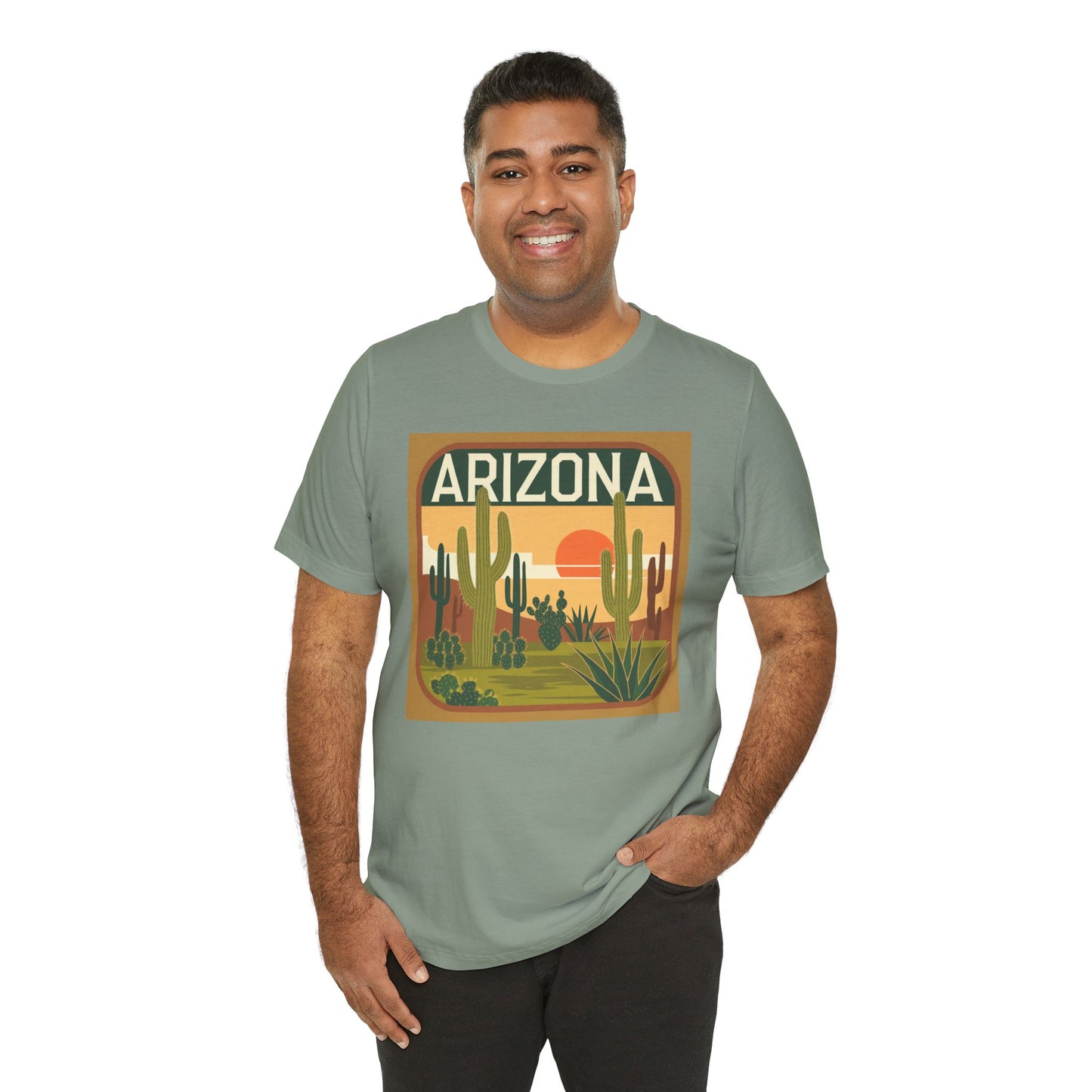 Arizona Sunset Graphic Tee | Casual Wear, Travel Souvenir, Vacation Shirt, Summer Apparel, Desert Nature Gift