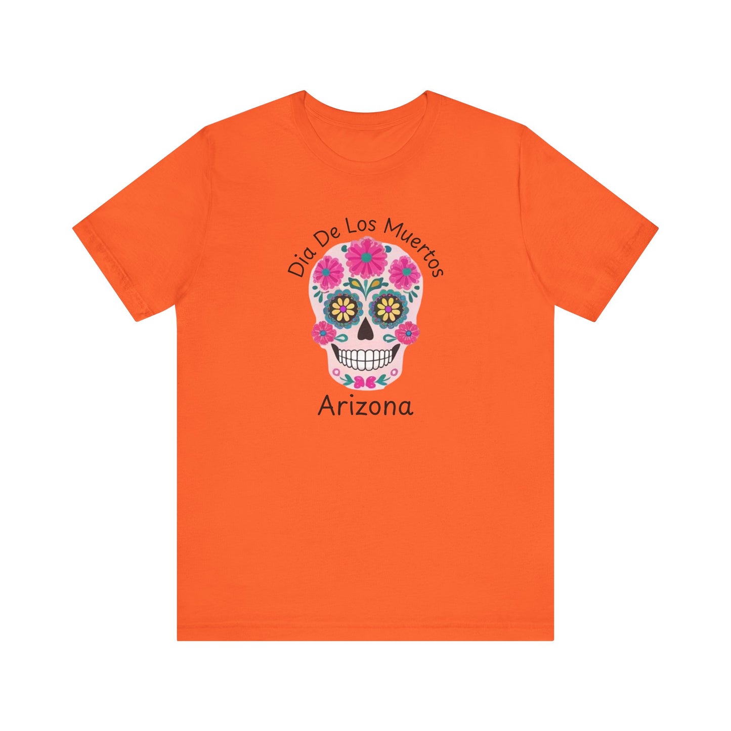 Dia de Los Muertos Sugar Skull Tee, Unisex Graphic T-Shirt for Celebrations, Halloween Shirt, Mexico Culture Apparel, Personalized Gift