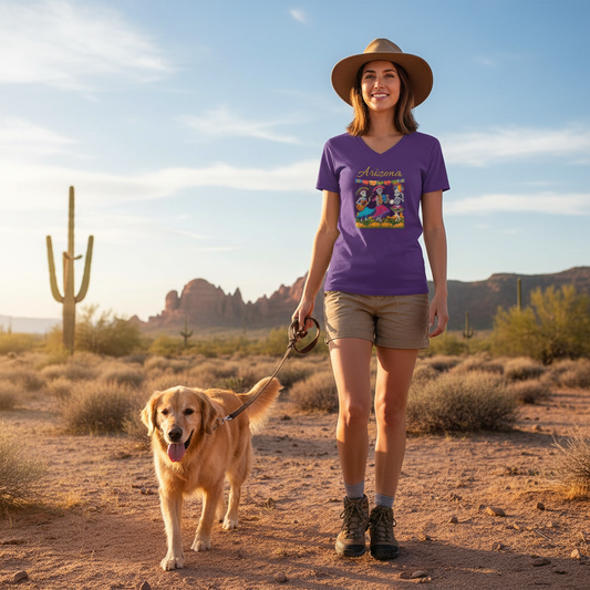 Skeletons Day of the Dead V-Neck T-Shirt