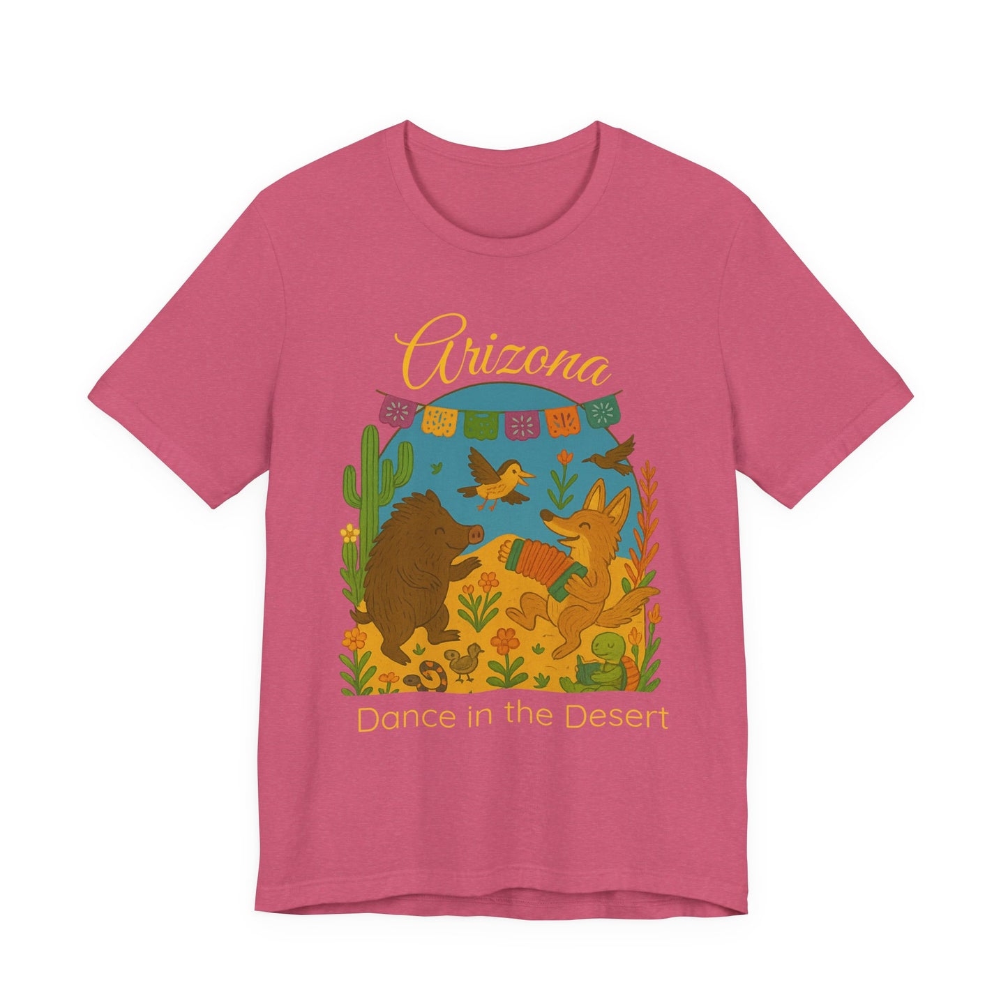 Arizona Dance in the Desert Tee, Unisex Short Sleeve Shirt, Summer Fashion, Western Style, Travel Souvenir, Nature Lover Gift