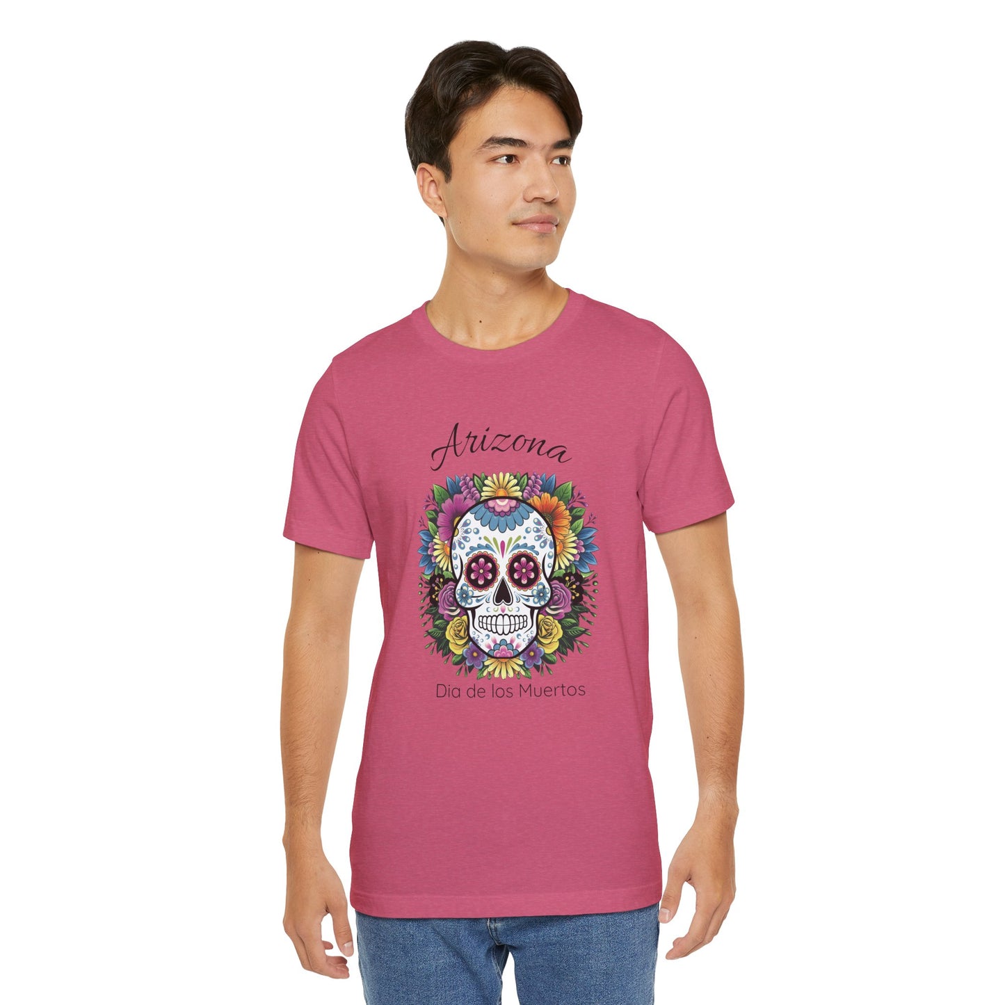 Day of the Dead Skull Tee - Perfect for Celebrations, Gifts, Festivals, Halloween, Cultural Events, Dia de los Muertos