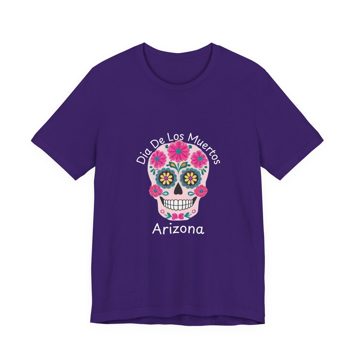 Dia de Los Muertos Sugar Skull Tee, Unisex Graphic T-Shirt for Celebrations, Halloween Shirt, Mexico Culture Apparel, Personalized Gift