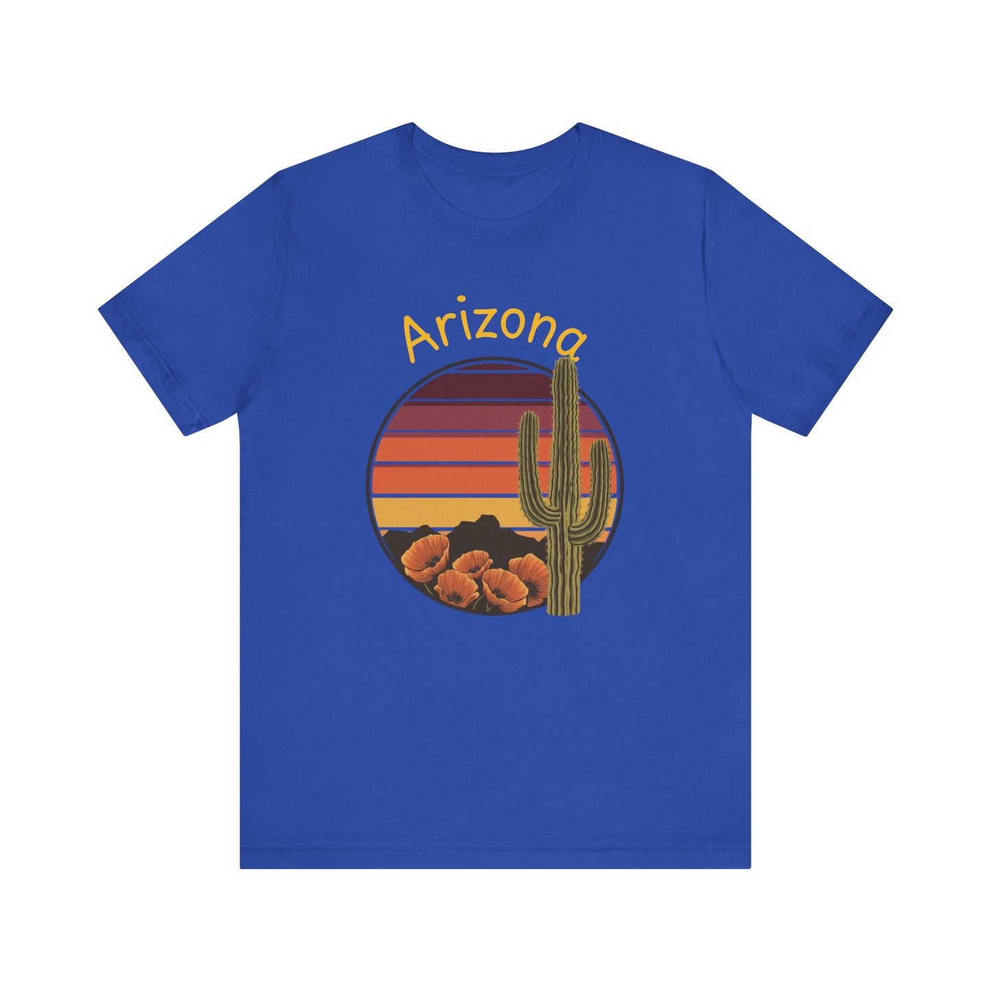 Arizona Sunset and Saguaro ,Desert Vibes Tee for Nature lovers