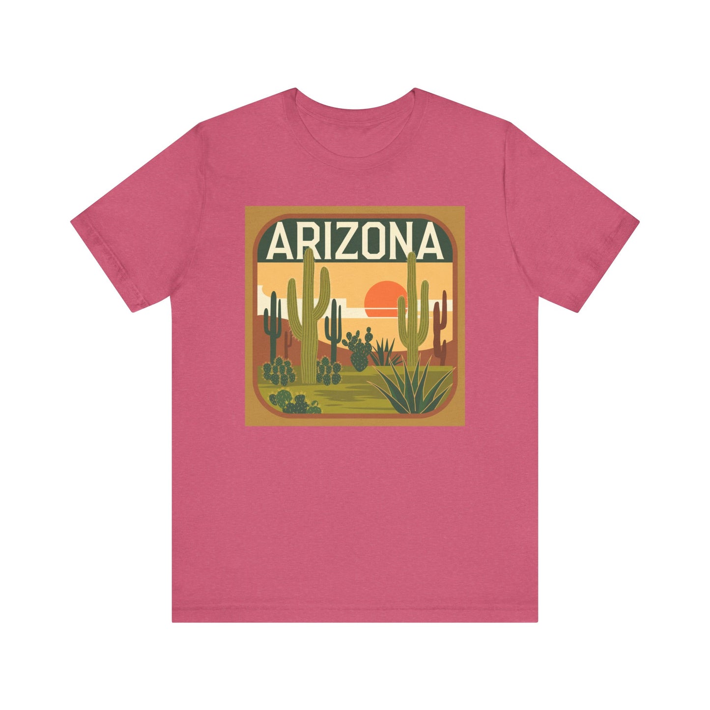 Arizona Sunset Graphic Tee | Casual Wear, Travel Souvenir, Vacation Shirt, Summer Apparel, Desert Nature Gift