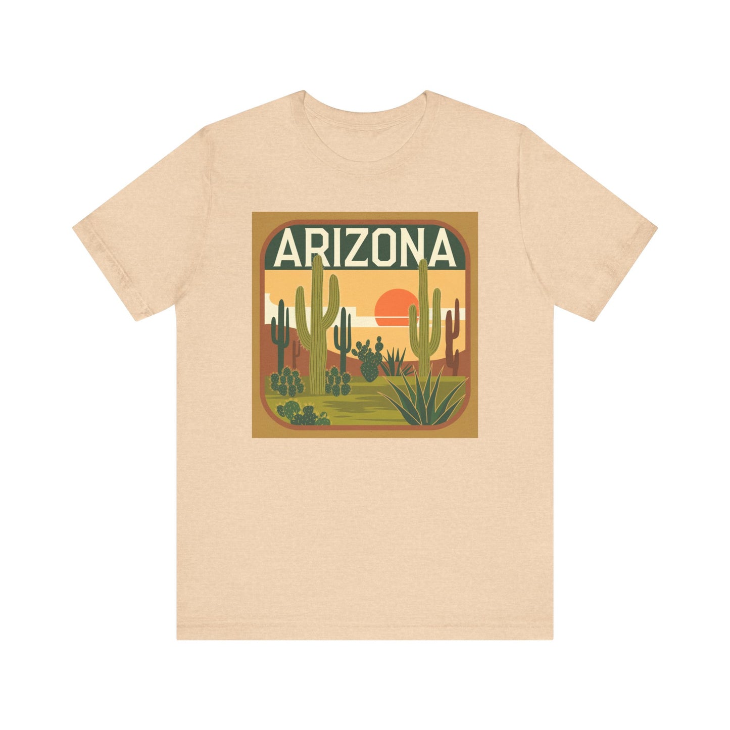 Arizona Sunset Graphic Tee | Casual Wear, Travel Souvenir, Vacation Shirt, Summer Apparel, Desert Nature Gift