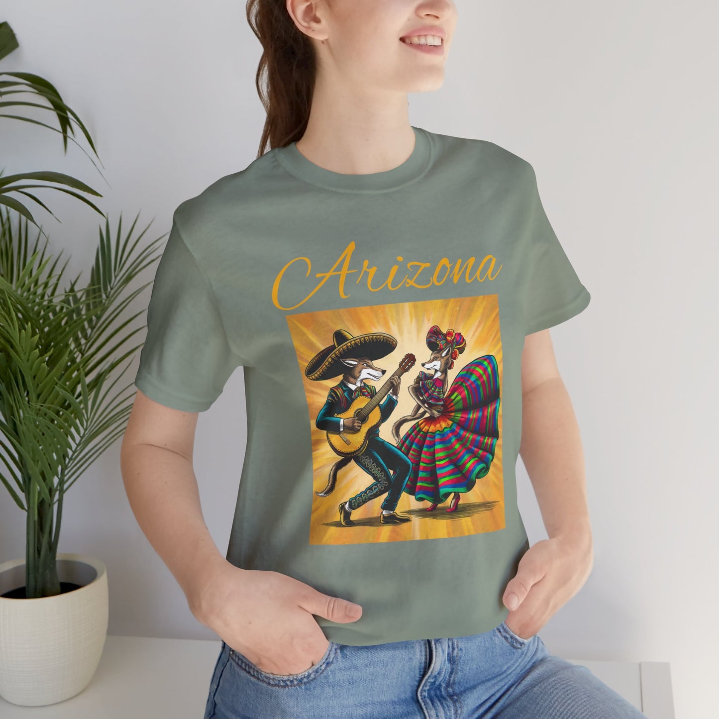 Arizona Fiesta Unisex Jersey Tee - Celebratory T-Shirt for Culture Lovers, Perfect for Parties, Gifts, Summer Festivals, and Day of the Dead
